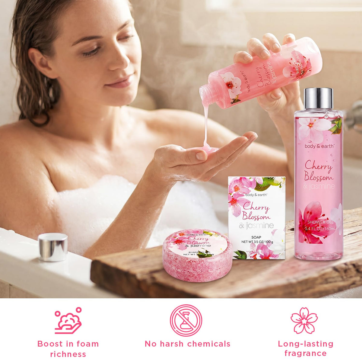 Body Earth Spa Gifts for Women Self Care Kit - BODY & EARTH Official Imagery - 5