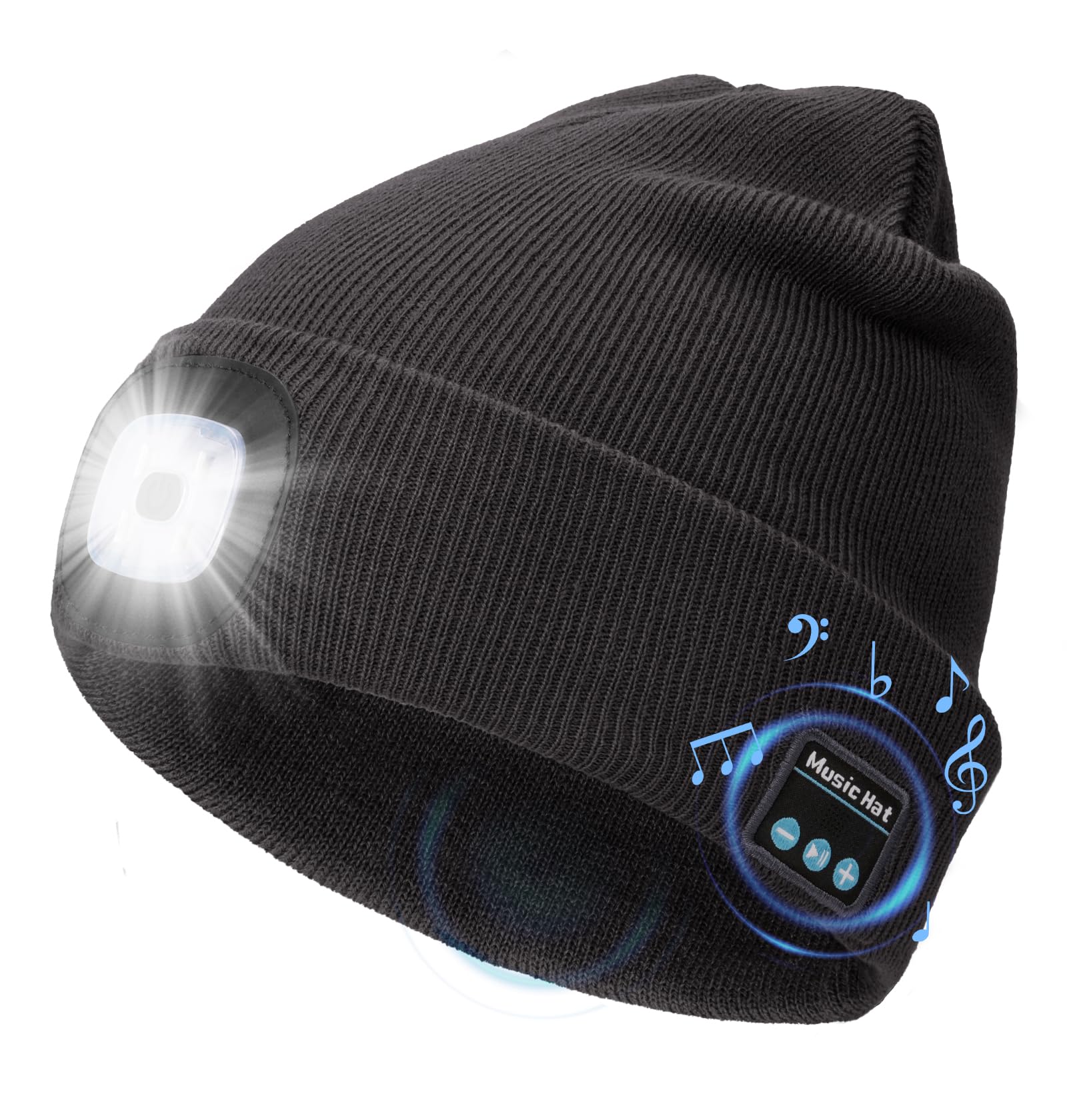 CENSGO Bluetooth Beanie with The Light, Unique Tech Gifts for Men Husb - View 10
