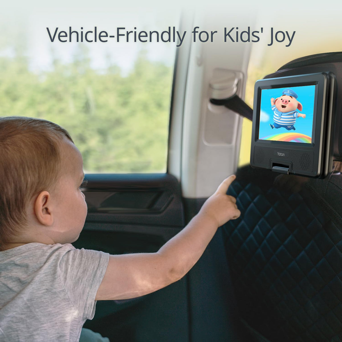 YOTON 9 5 Portable DVD Player 7 5 Swivel Screen Kids Car - YOTON Official Imagery - 7
