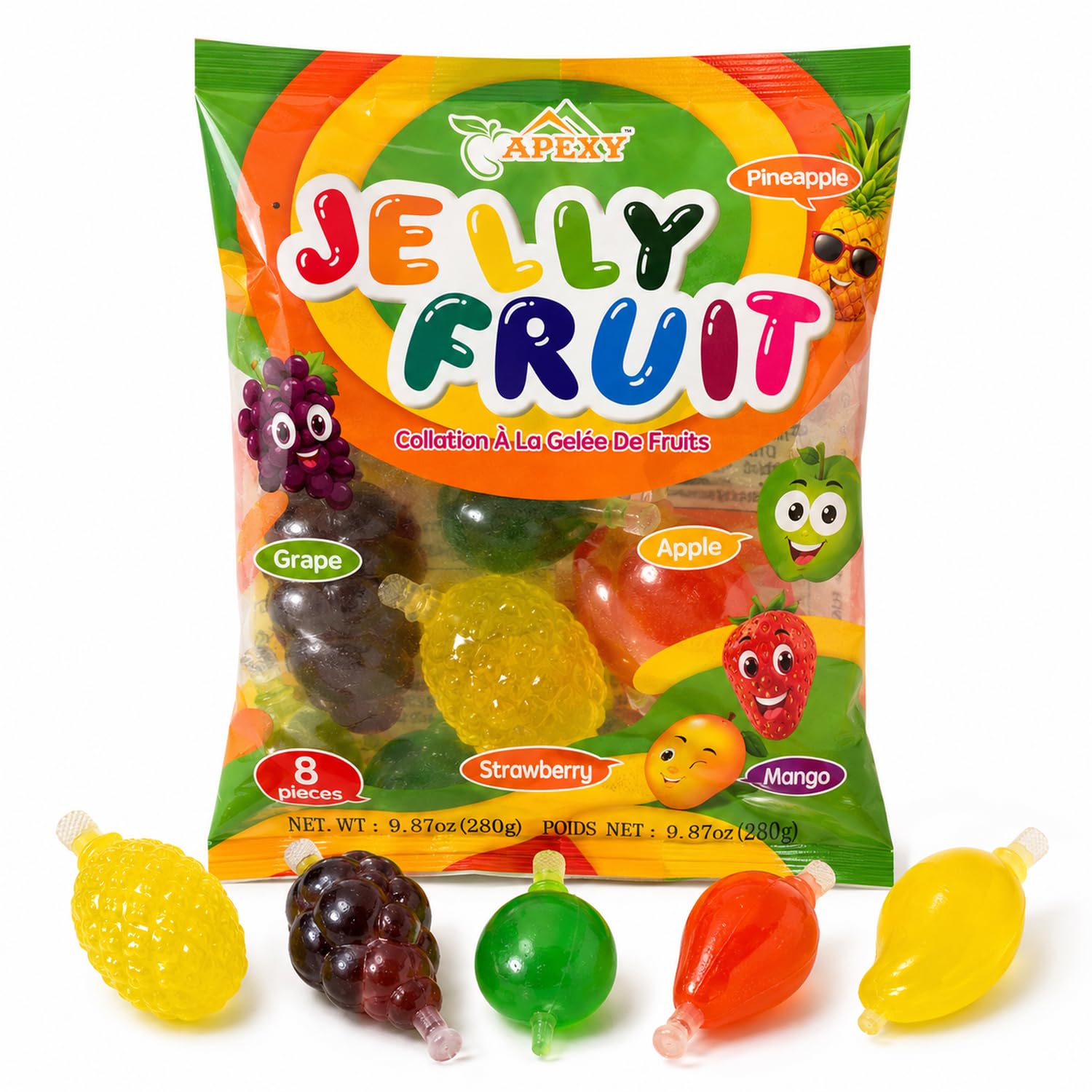 Apexy Jelly Fruit, Tiktok Candy Trend Items, Tik Tok Hit or Miss Chall - View 2