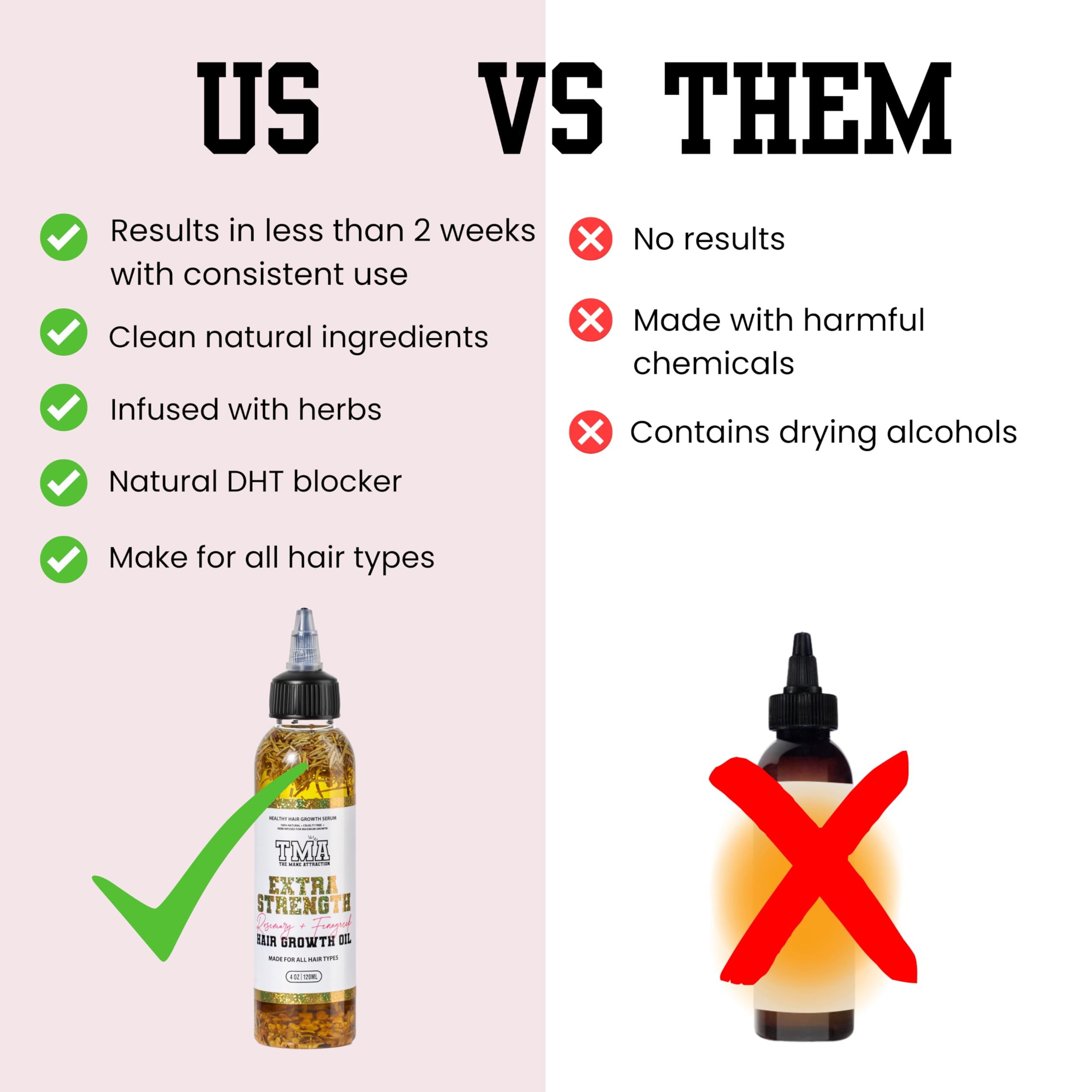 The Mane Attraction Extra - Strength Herbal Hair Growth Oil & 4 Fl - The Mane Attraction Official Product View 10