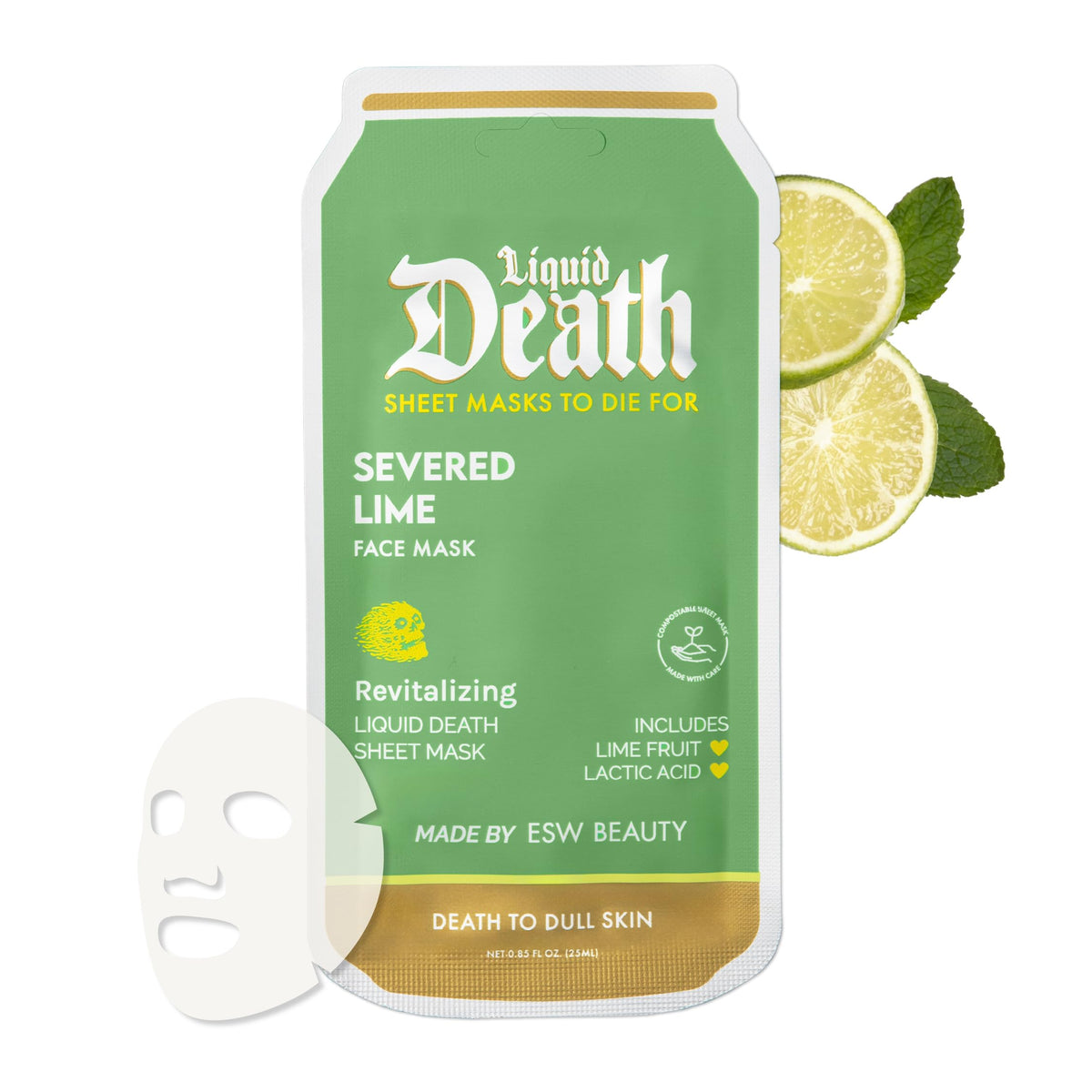 ESW Beauty Liquid Death x Mango Chainsaw Revitalizing Face - ESW Beauty Official Product Imagery - 8
