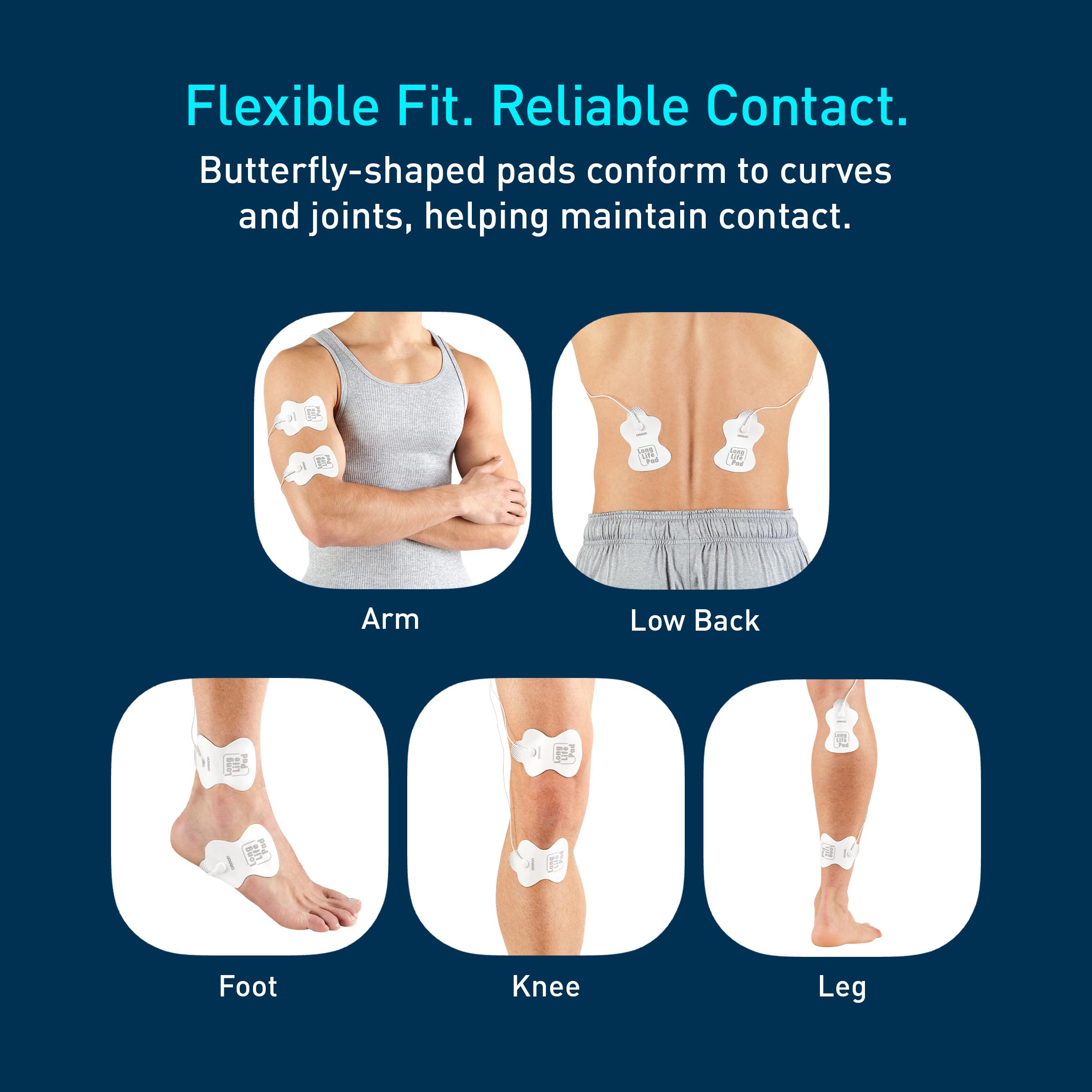 Omron Long Life TENS Unit Pads – Standard Replacement