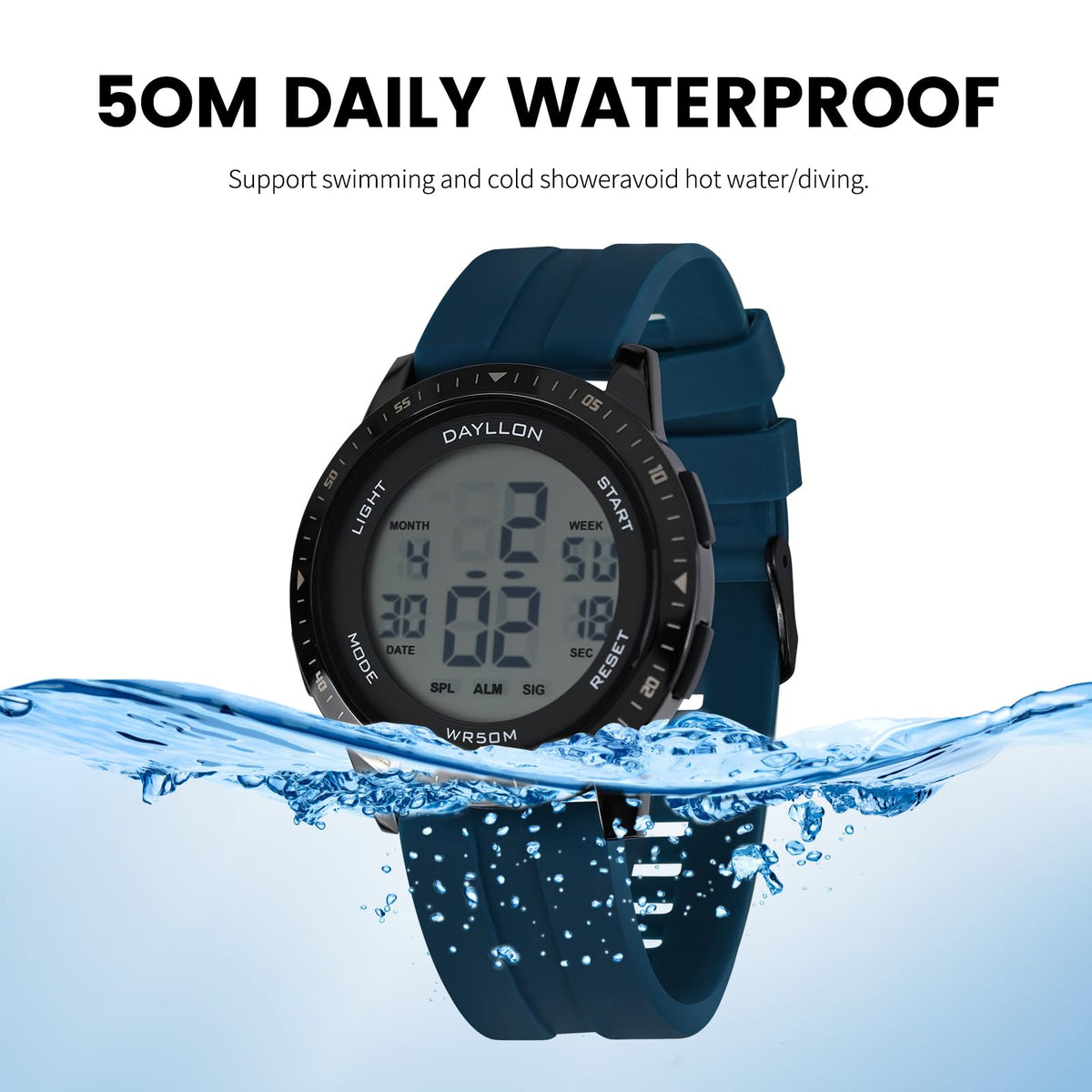 Metal Case Ultra Thin Minimalist Sports Digital Watch for - Dayllon Official Imagery - 7