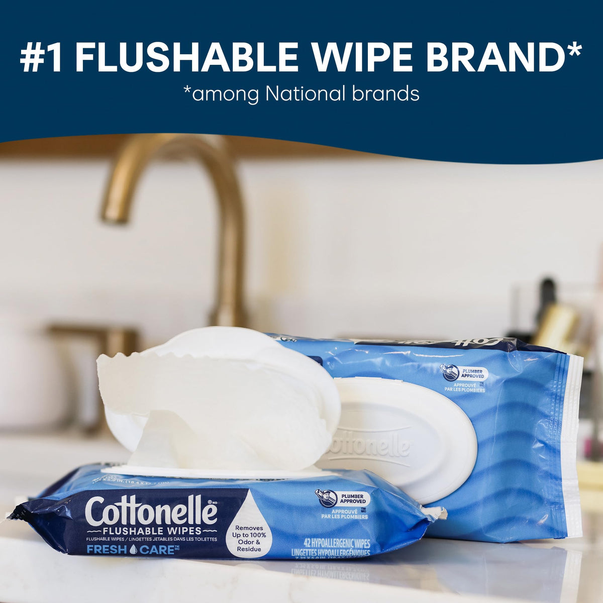 Cottonelle Fresh Care On The Go Flushable Wipes 24 Packs 14 - Premium Selection Official Imagery - 4