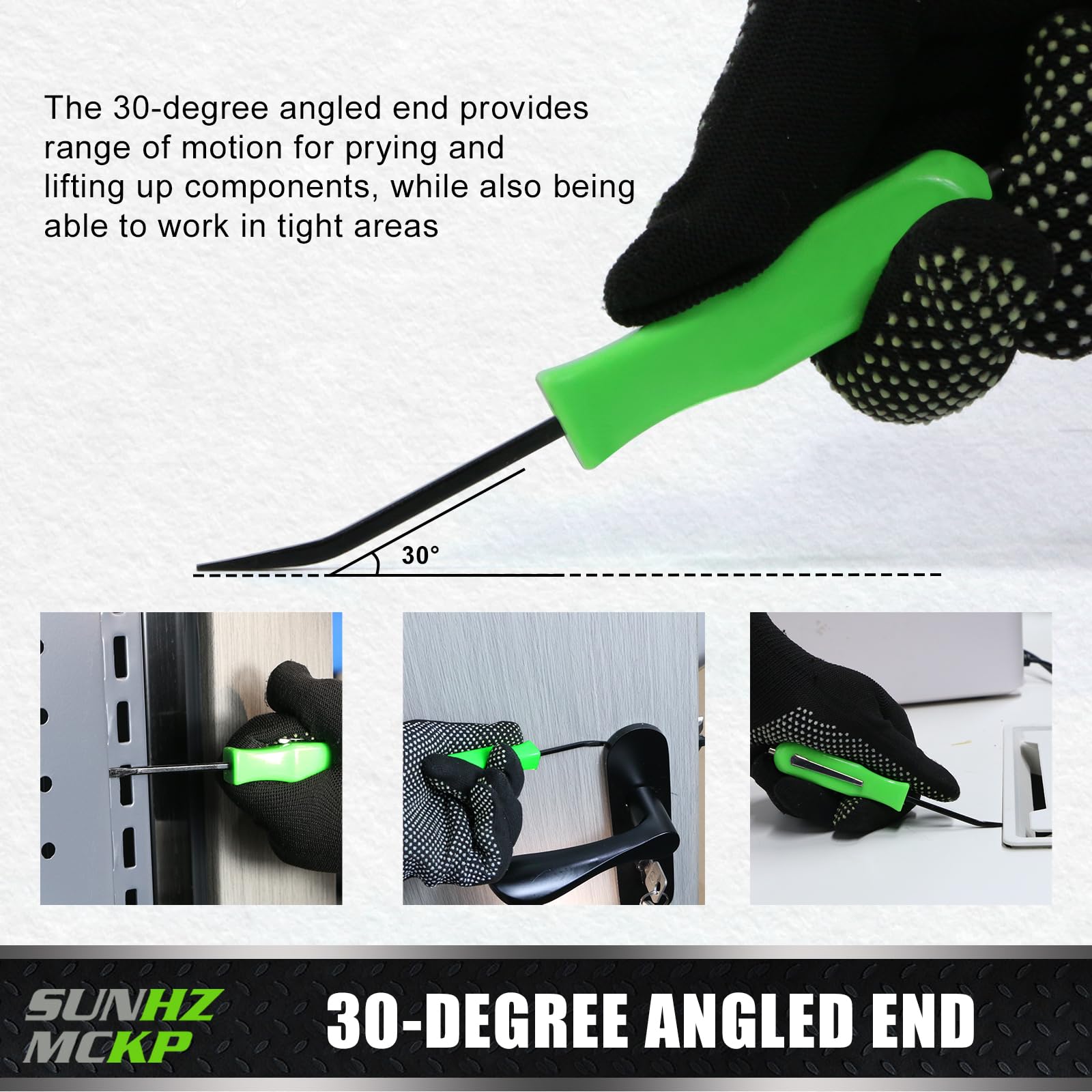 SUNHZ MCKP SUNHZMCKP 2 PCS Pocket Pry Bar Set, Mini Pry Bar Tool with Magnet Top - SUNHZ MCKP Official Product View 5