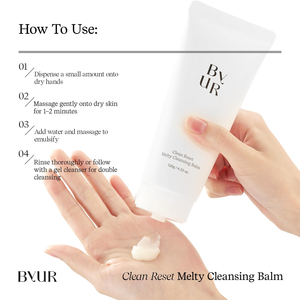 ByUR Cleansing Balm Makeup Remover Facial Face Hydrating - ByUR Official Imagery - 8