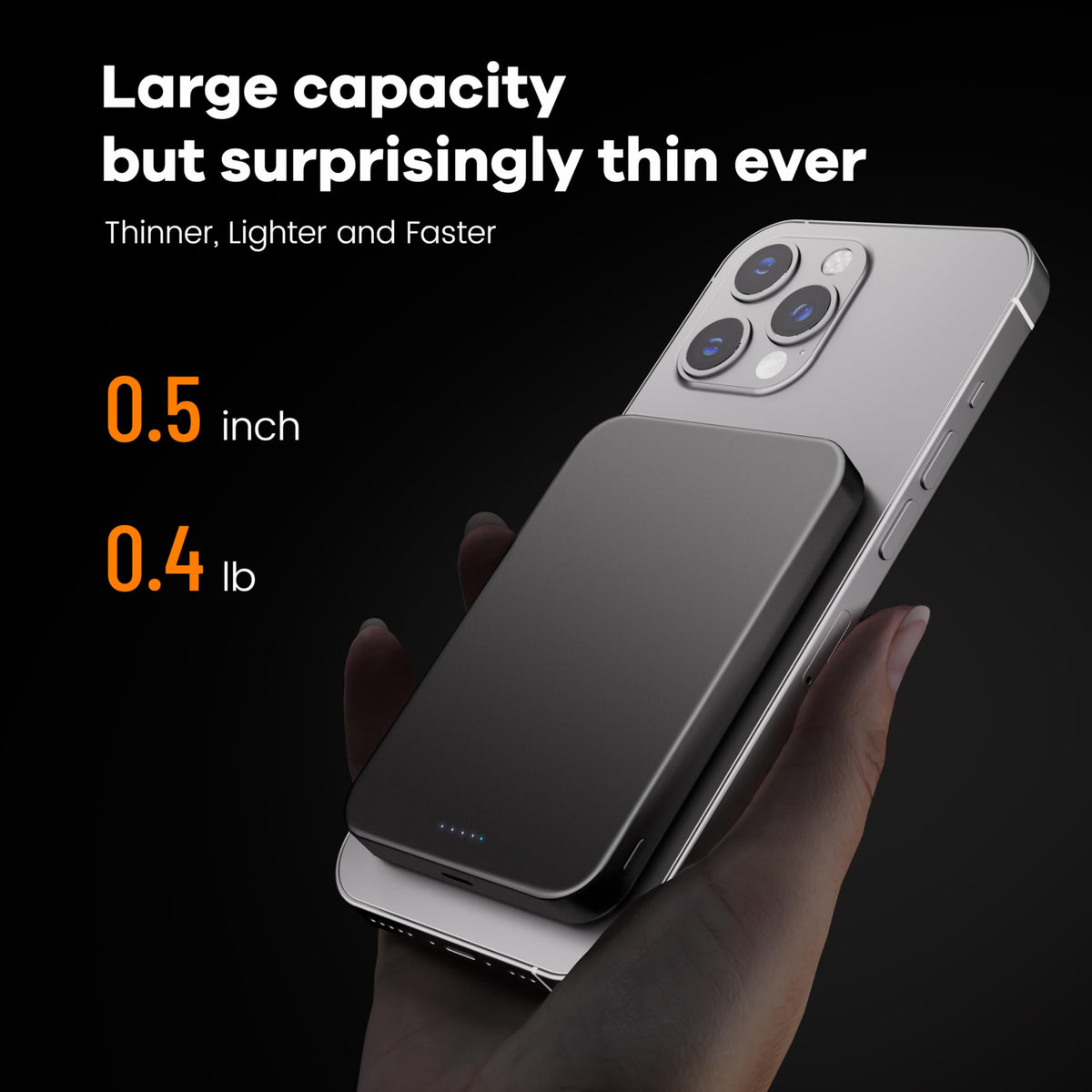 Power Bank Ultra Thin 10 000mAh Magnetic Wireless Portable - Catmart Official Imagery - 3