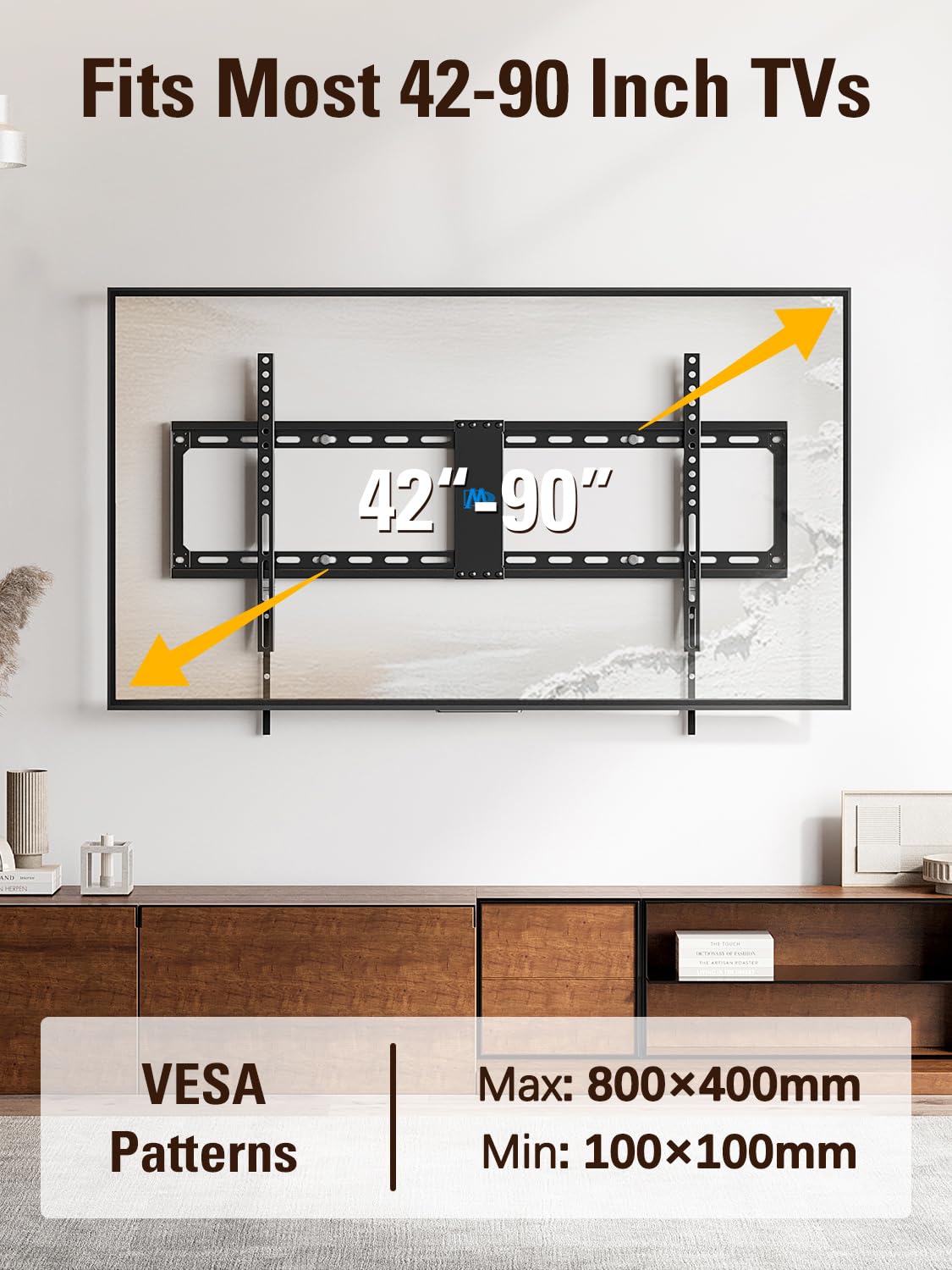 Mounting Dream Fixed TV Wall Mount Low Profile TV Bracket - Mounting Dream Official Imagery - 4