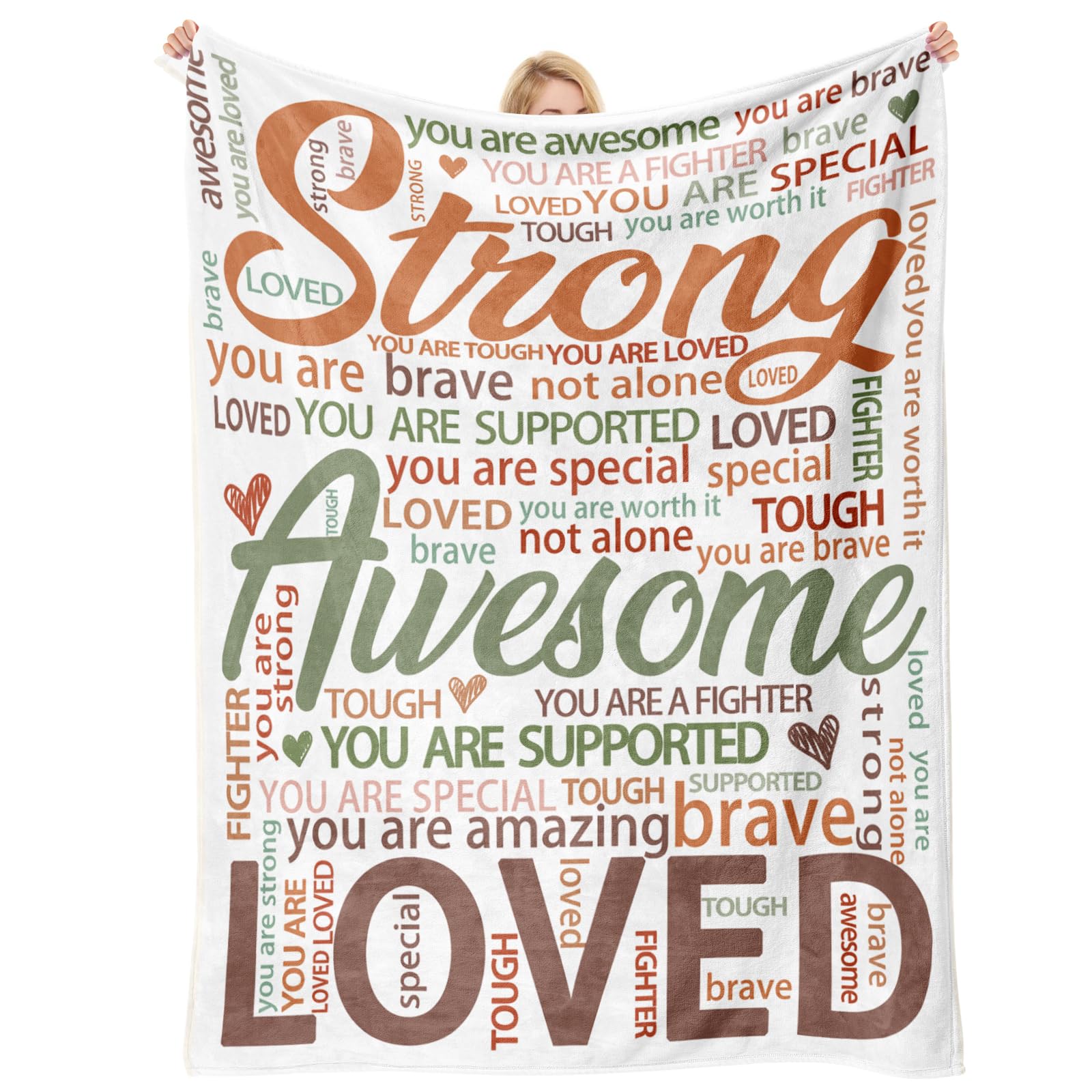 Super Soft Hug Blanket – Inspirational Get Well Soon Gift for - Product Imagery