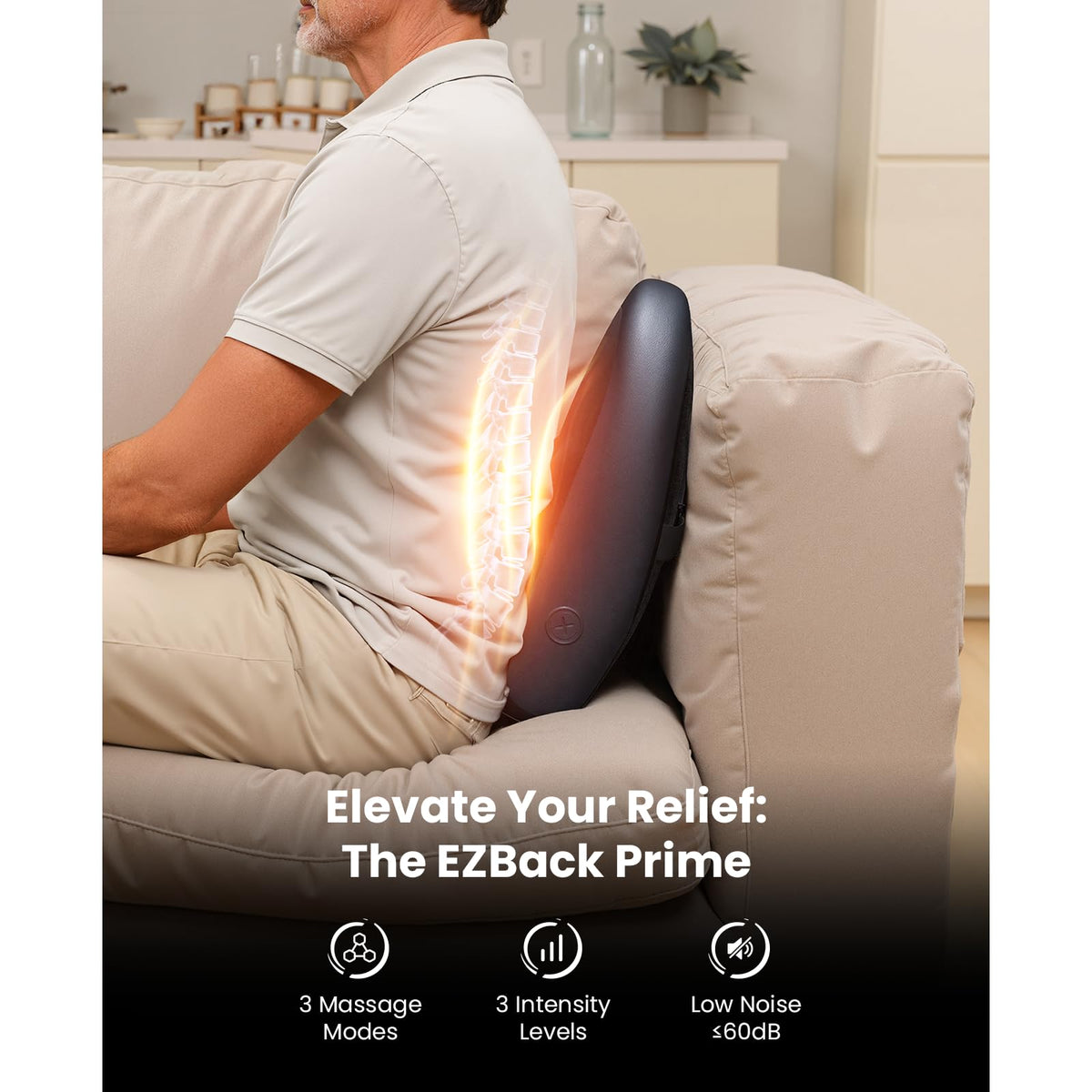 BOB AND BRAD Back Massager for Pain Relief Deep Tissue FSA - BOB AND BRAD Official Imagery - 3