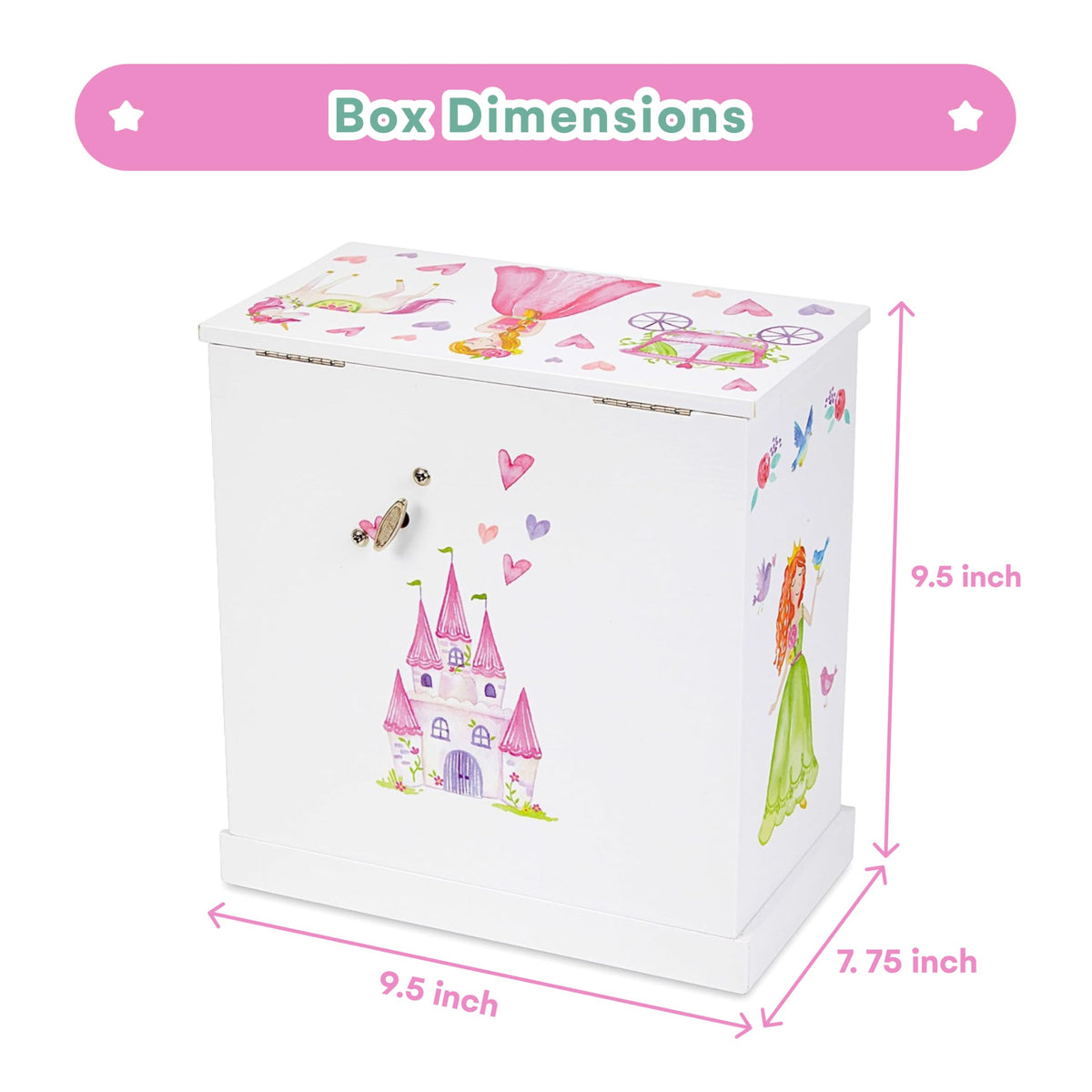 Jewelkeeper Jewelry Box for Girls with 3 Drawers - Jewelkeeper Official Imagery - 4