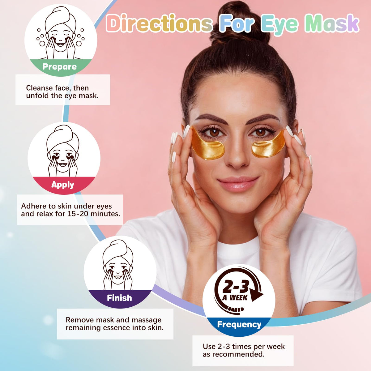 120 Pairs Under Eye Patches Hydrating Eye Mask For Puffy - Vetuslumen Official Imagery - 5