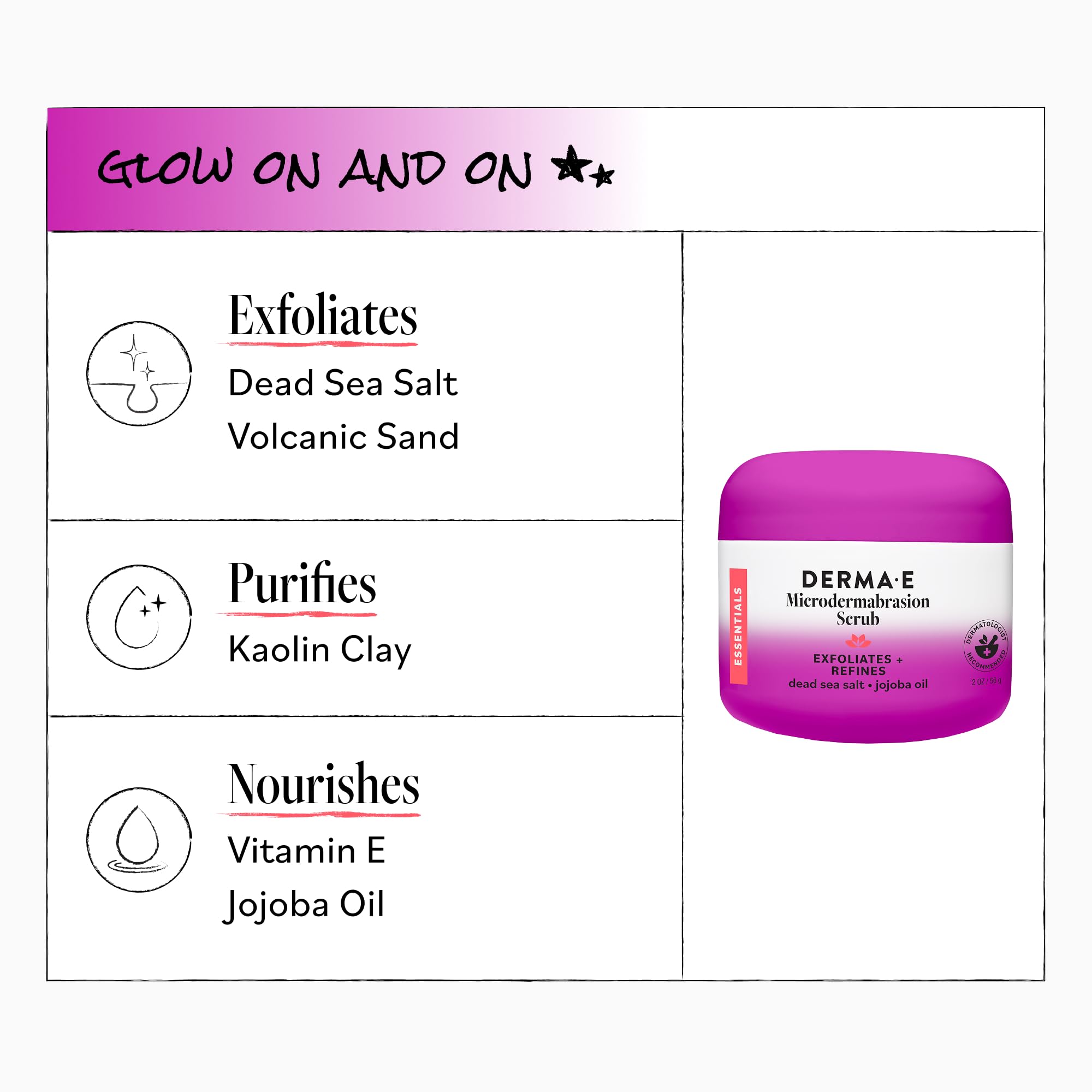 DERMA E Microdermabrasion Exfoliating Face Scrub, Revitalizes & Renews - Derma E Official Product View 6
