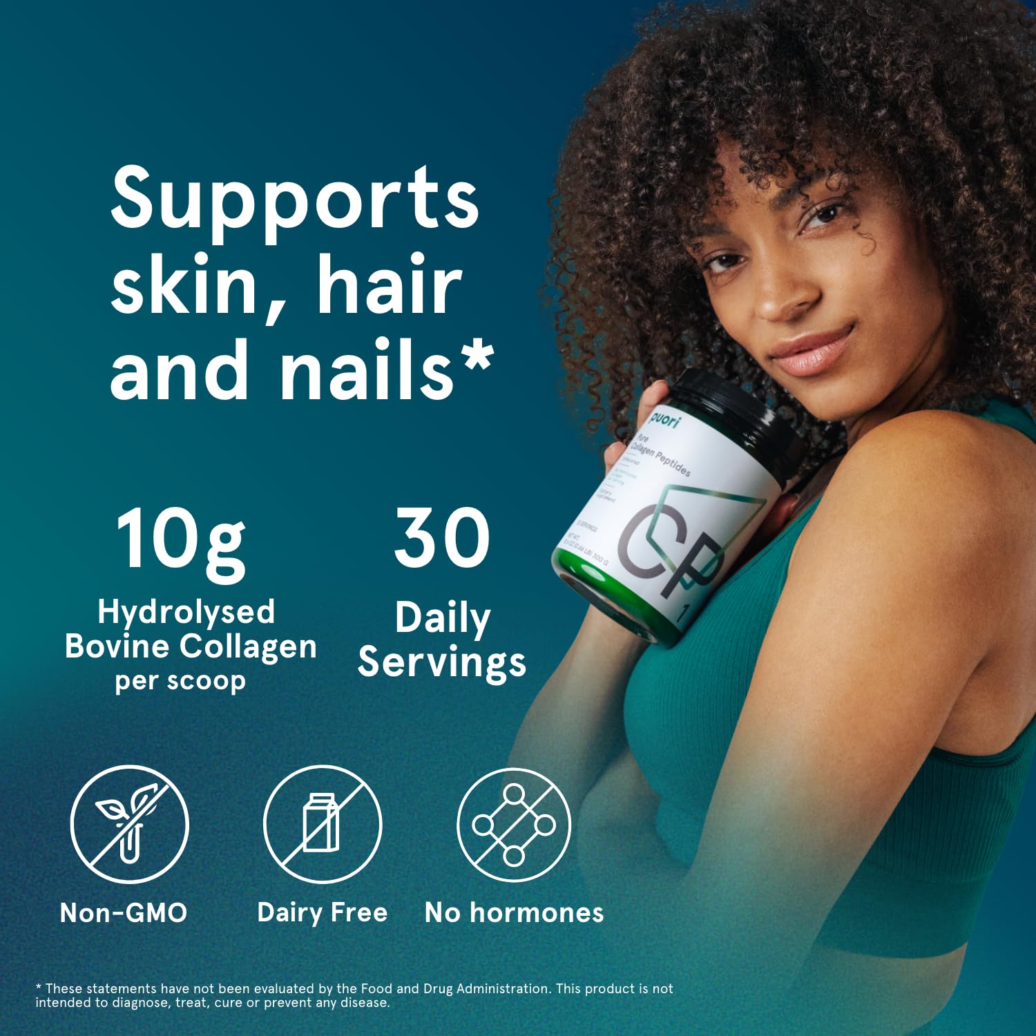 Puori CP1 Pure Collagen Peptides Powder Unflavored 30 - Puori Official Imagery - 7