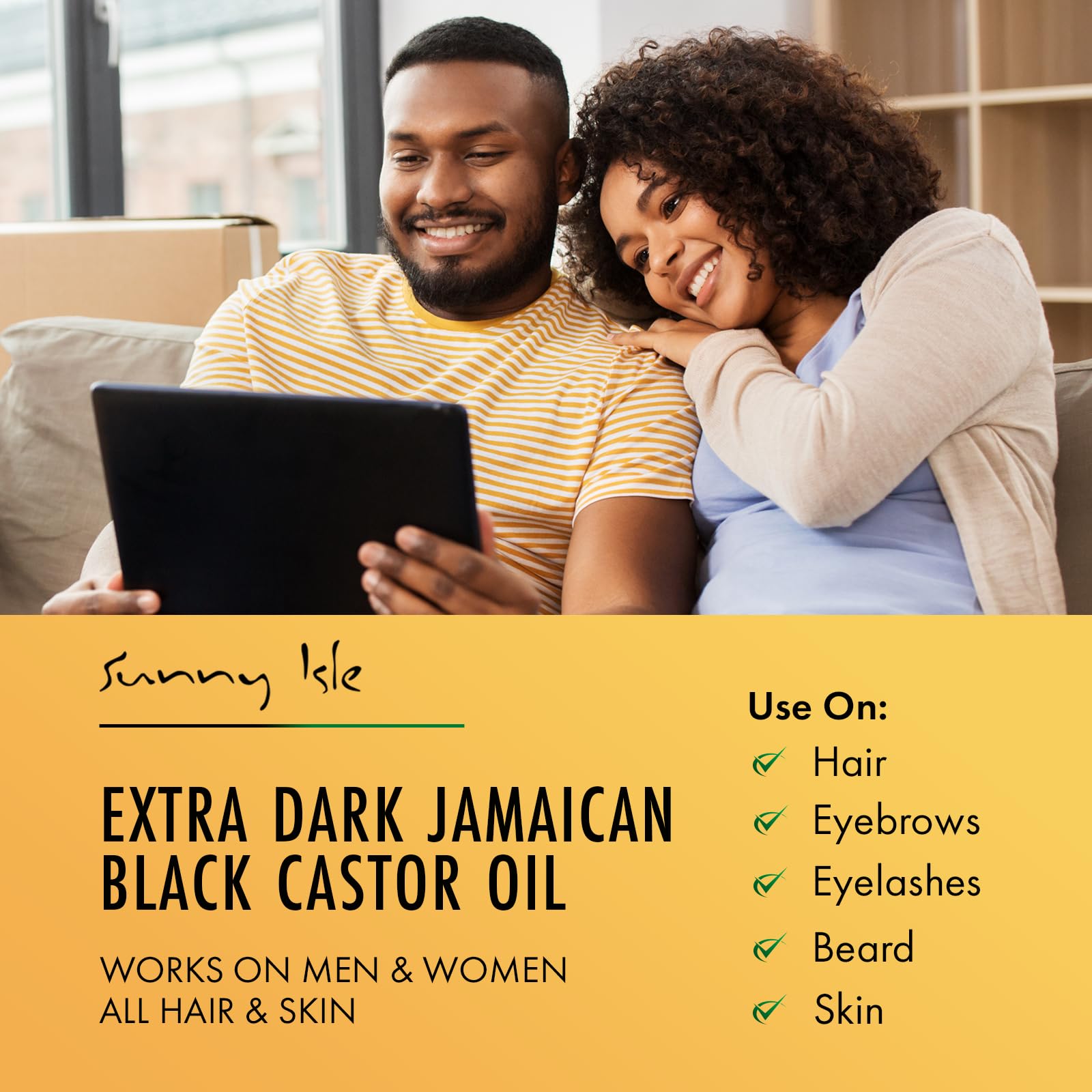 Sunny Isle Extra Dark Jamaican Black Castor Oil , Richer Thicker JBCO - Sunny Isle Official Product View 6