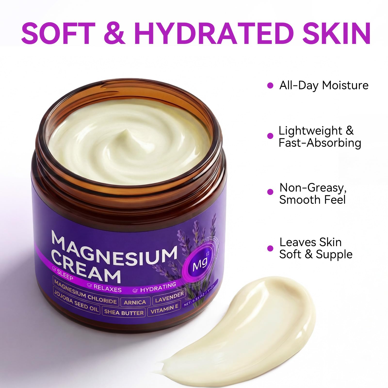 XILRVON Magnesium Cream – Arnica & Lavender Sleep & Muscle Relief