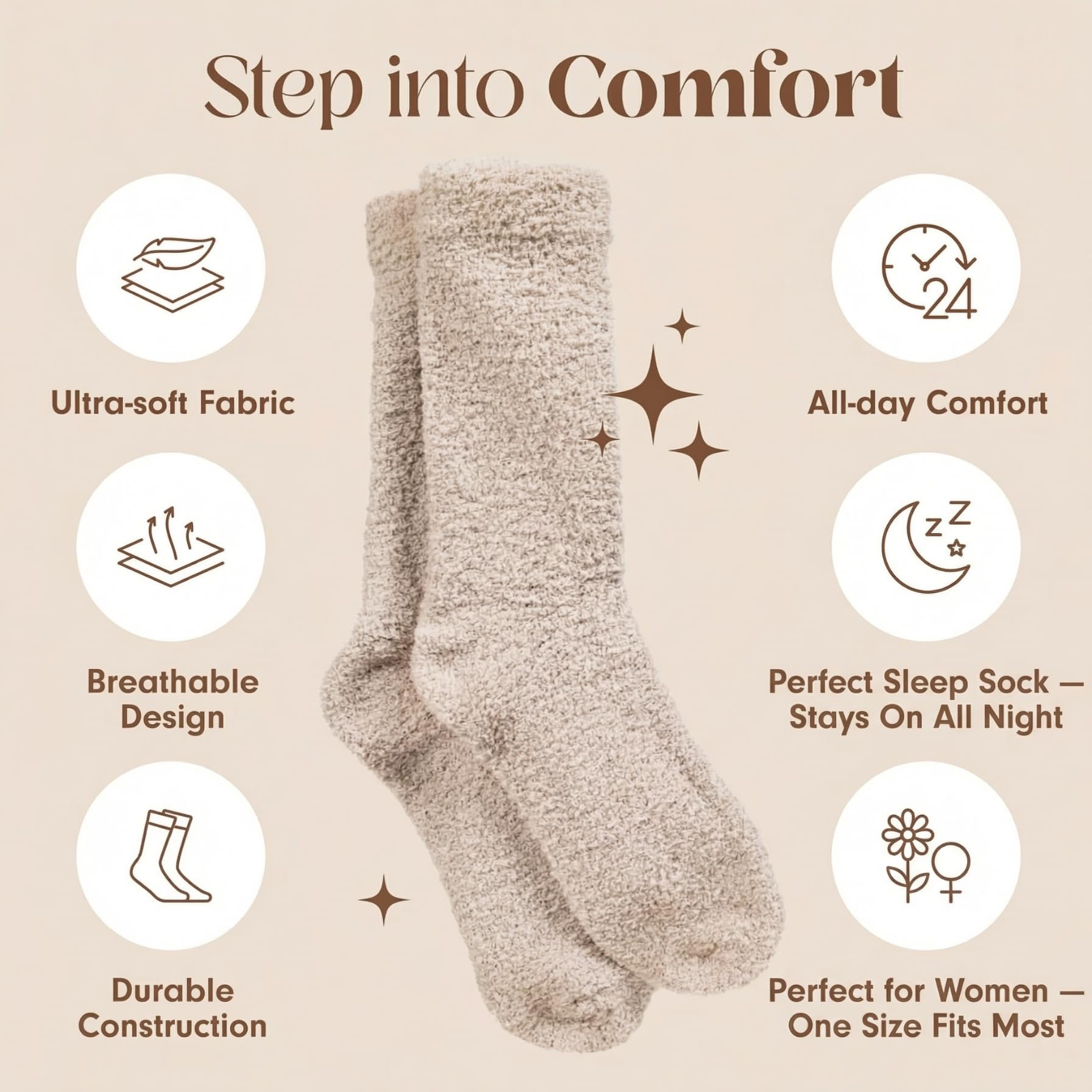 Unboxme Gifts Warm & Cozy Ultra-Luxe Cloud Sock, Gift for Women & Men - View 3