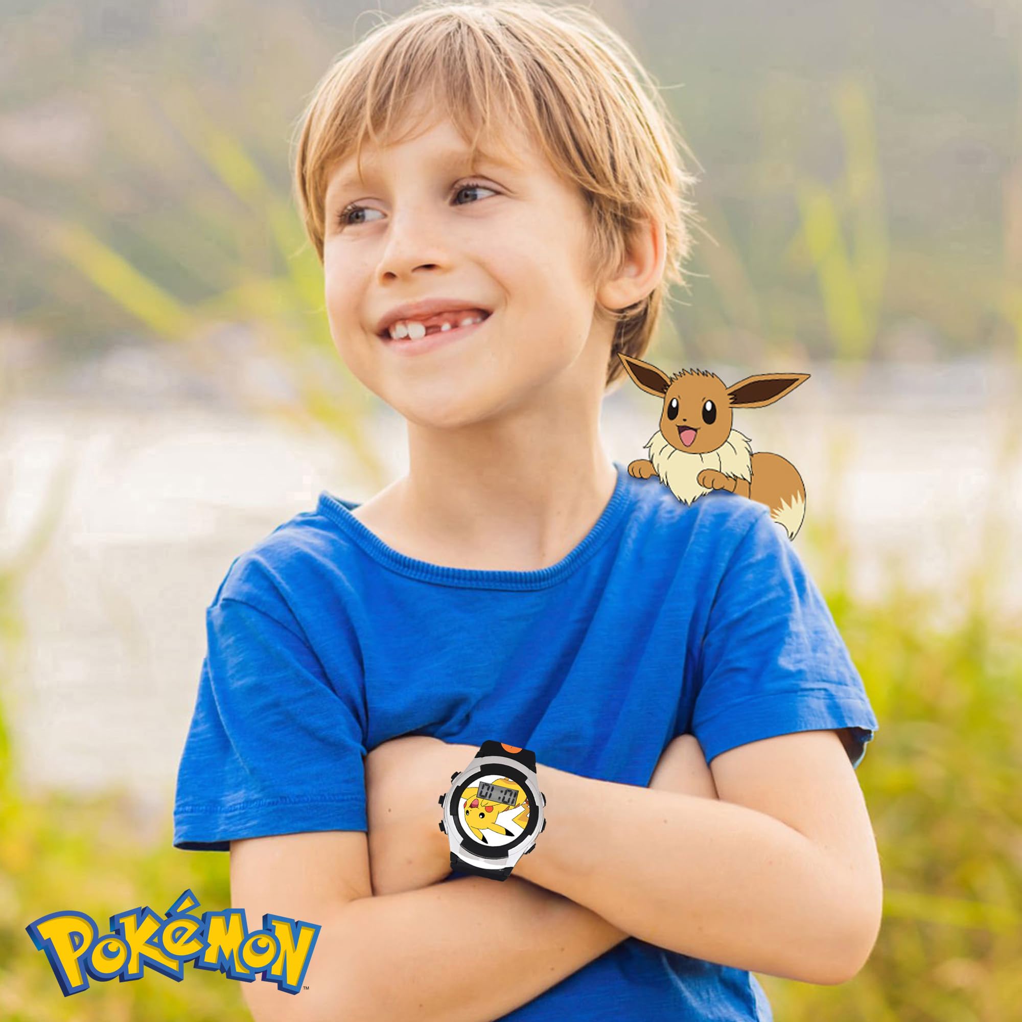 Accutime Kids Pokemon Digital LCD Quartz Watch for Boys, Girls, and Ad - View 5