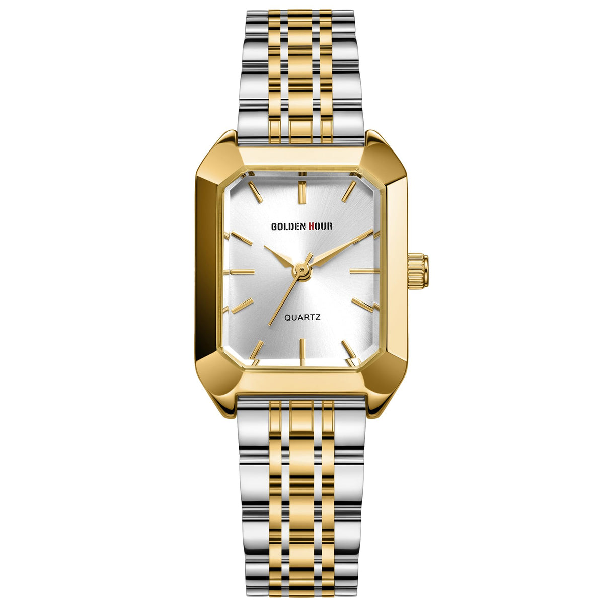 GOLDEN HOUR Women s Rectangular Quartz Watch Gold Tone - GOLDEN HOUR Official Imagery - 1