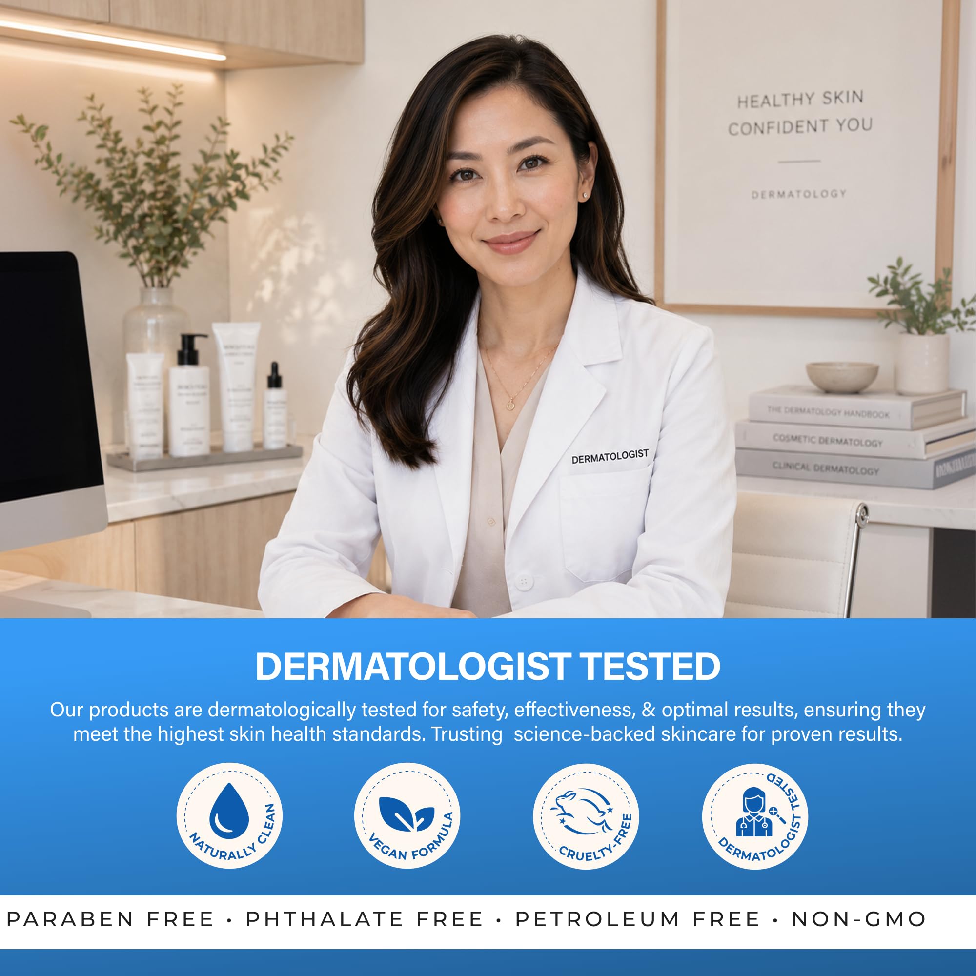 Hyaluronic Acid &amp; Retinol Face Moisturizer, Dermatologist - Azure Cosmetics