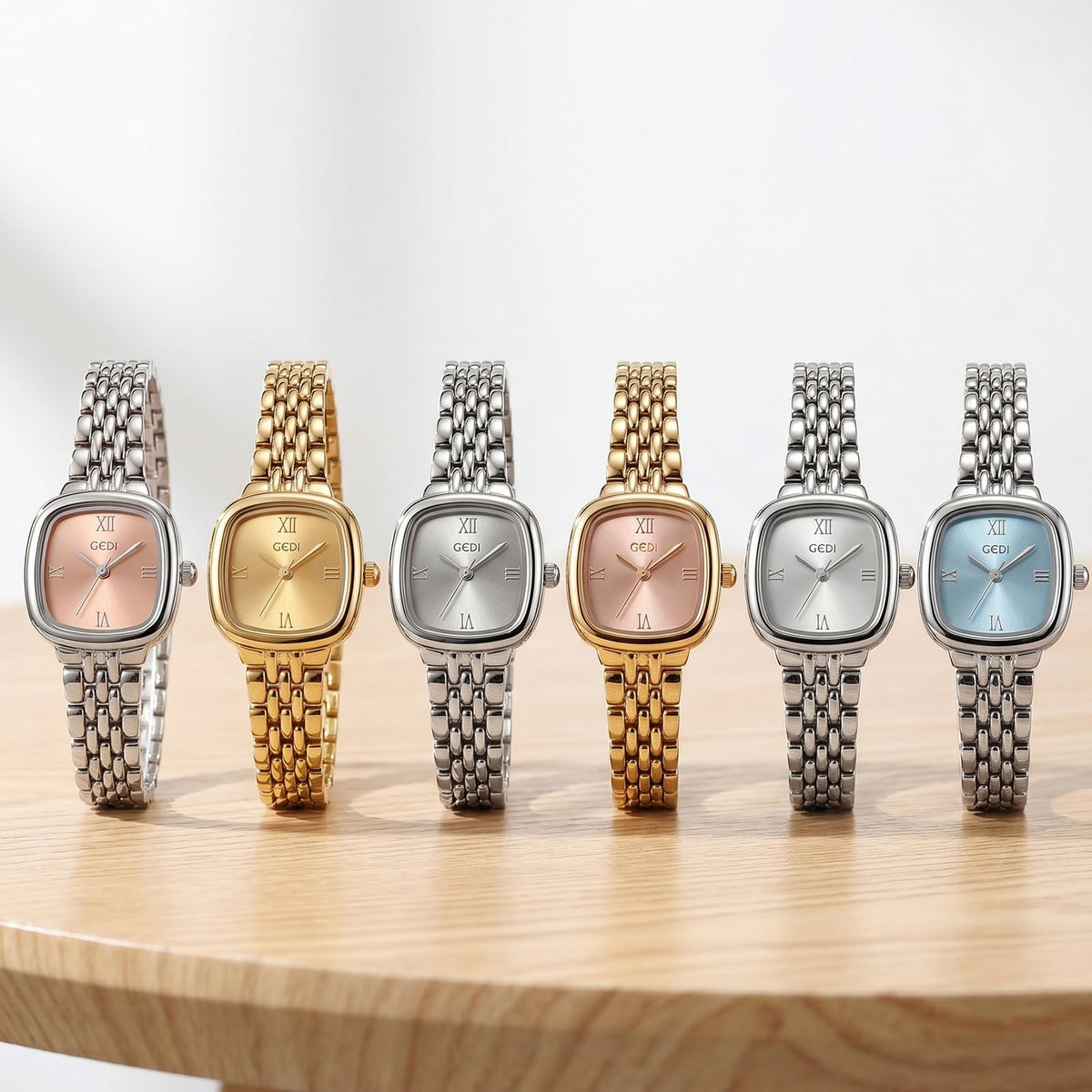 Gosasa Small Square Watch for Women Dainty Vintage Analog - Gosasa Official Imagery - 7