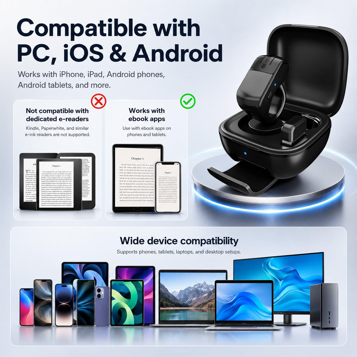 TikTok Scrolling Ring with 2 4G Bluetooth Wireless Air Mouse - ZOZVO Official Imagery - 5
