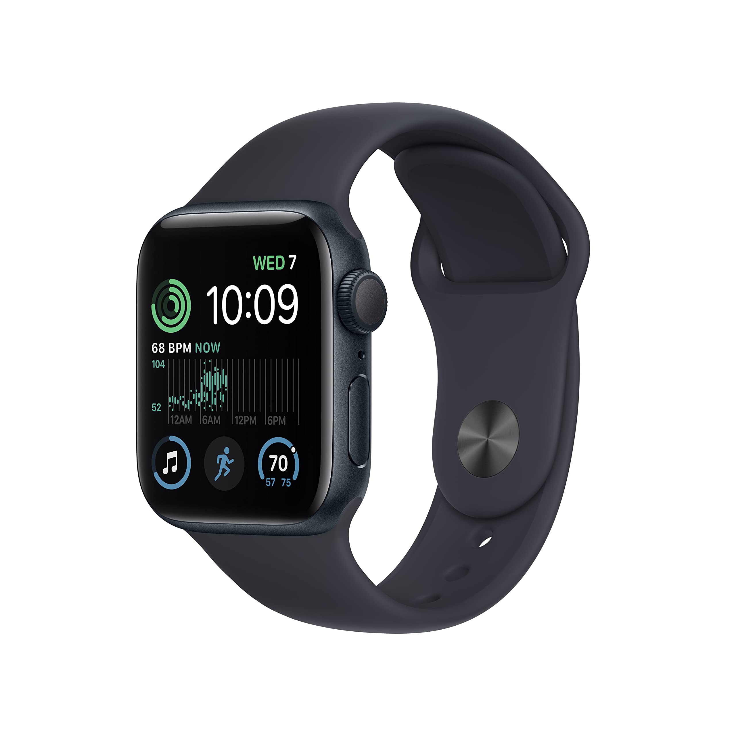 Amazon Renewed Apple Watch SE     - Midnight Aluminum Case with M - Amazon Renewed Official Product View 1