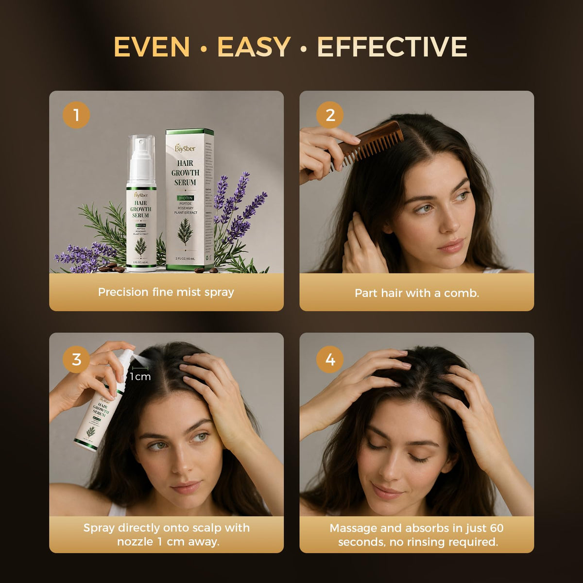 Hair Growth Serum Spray for Women and Men Thinning Hair 2 0 - BIYSBER Official Imagery - 8