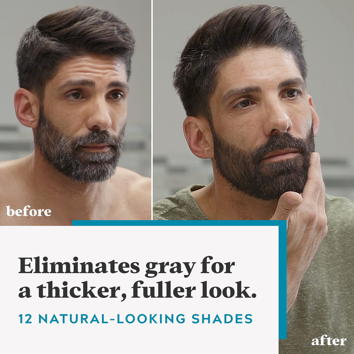 JUST FOR MEN Mustache Beard Dye Keratin Dark Brown M 45 - Just for Men Official Imagery - 3