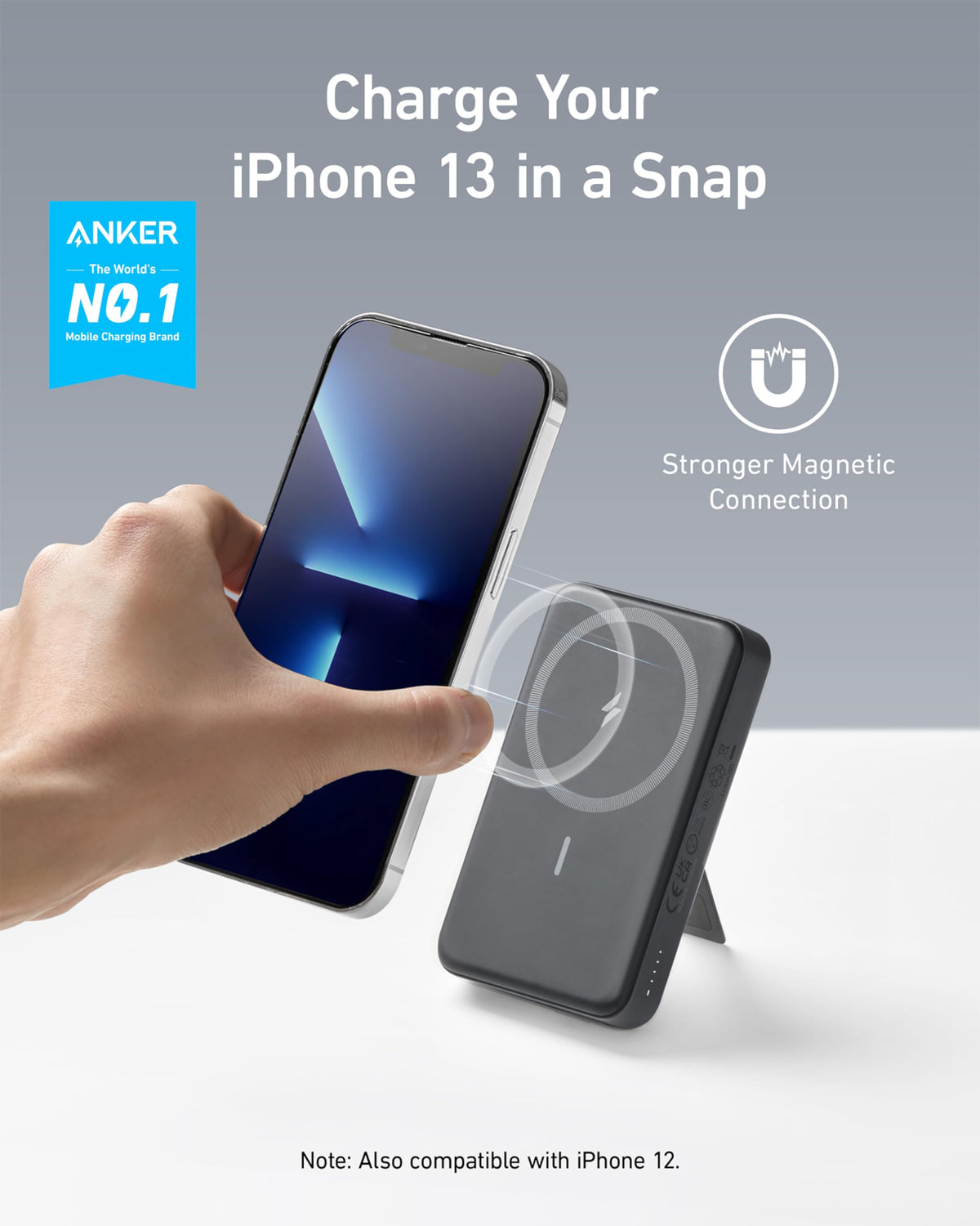 Anker 633 Magnetic Power Bank with Stand 10 000mAh Portable - Anker Official Imagery - 3