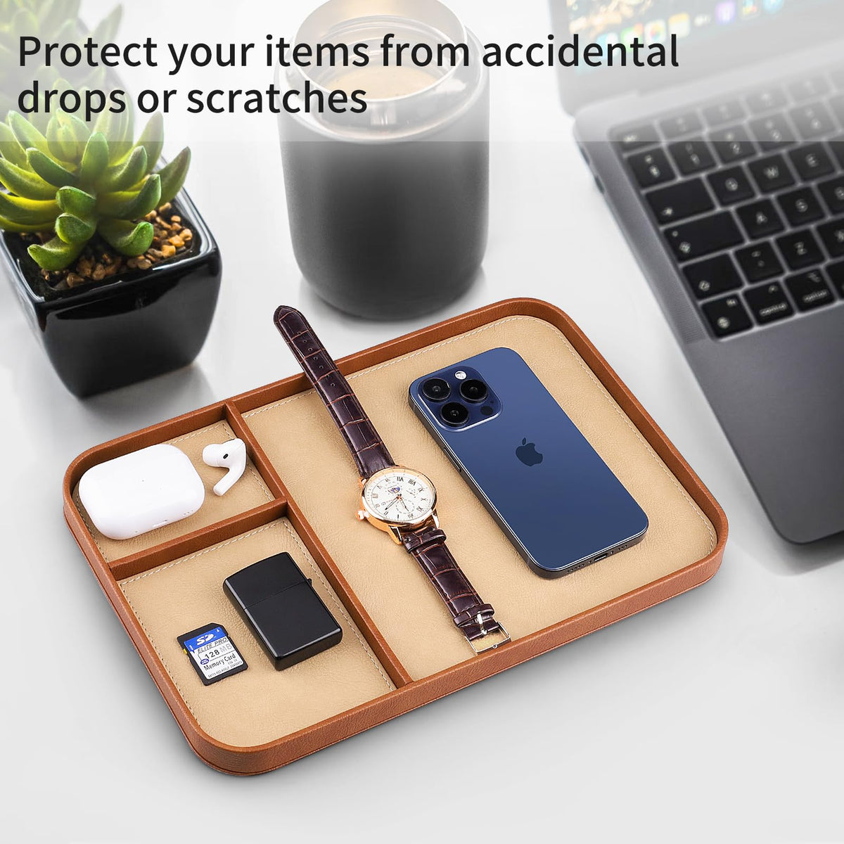 SENEN Leather Tray Stylish and Organized Multifunctional - SENEN Official Imagery - 5
