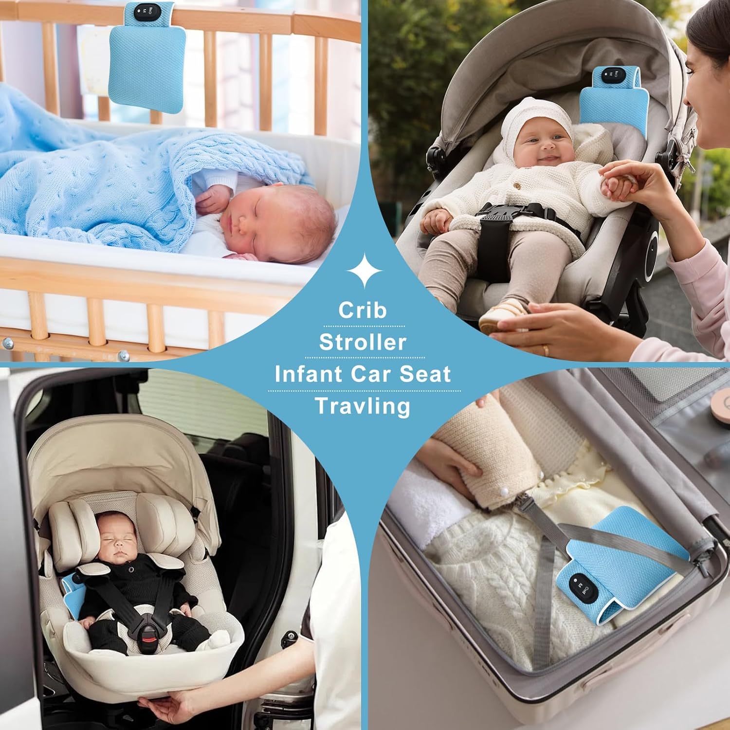 SNOVVI Baby Vibrating Soother,Baby Patter for Sleep,Rechargeable - SNOVVI Official Product View 6