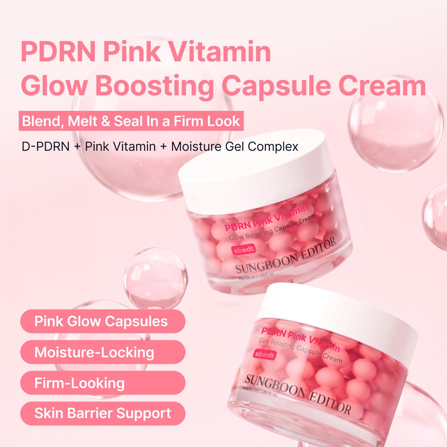 SUNGBOON EDITOR EGF Pink Glow Duo Set, EGF Silk Peptide Ampoule - SUNGBOON EDITOR