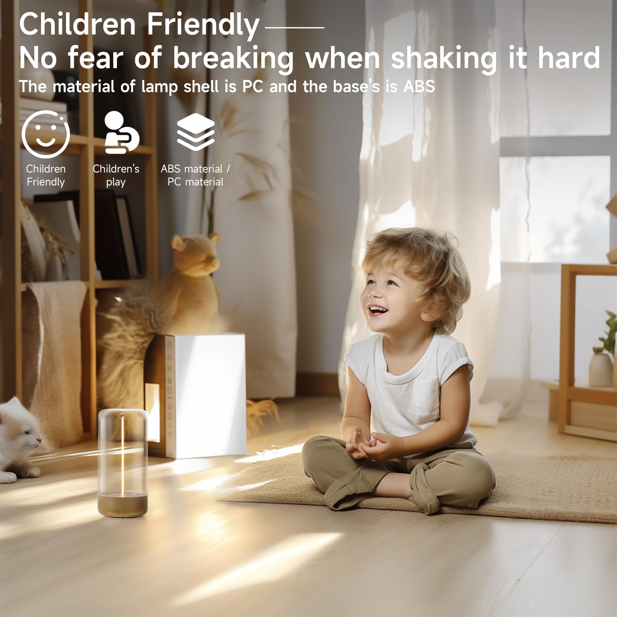 AUGE LIGHT Mini Minimalist Table Lamp, Cordless Lamp, Rechargeable Lam - View 4