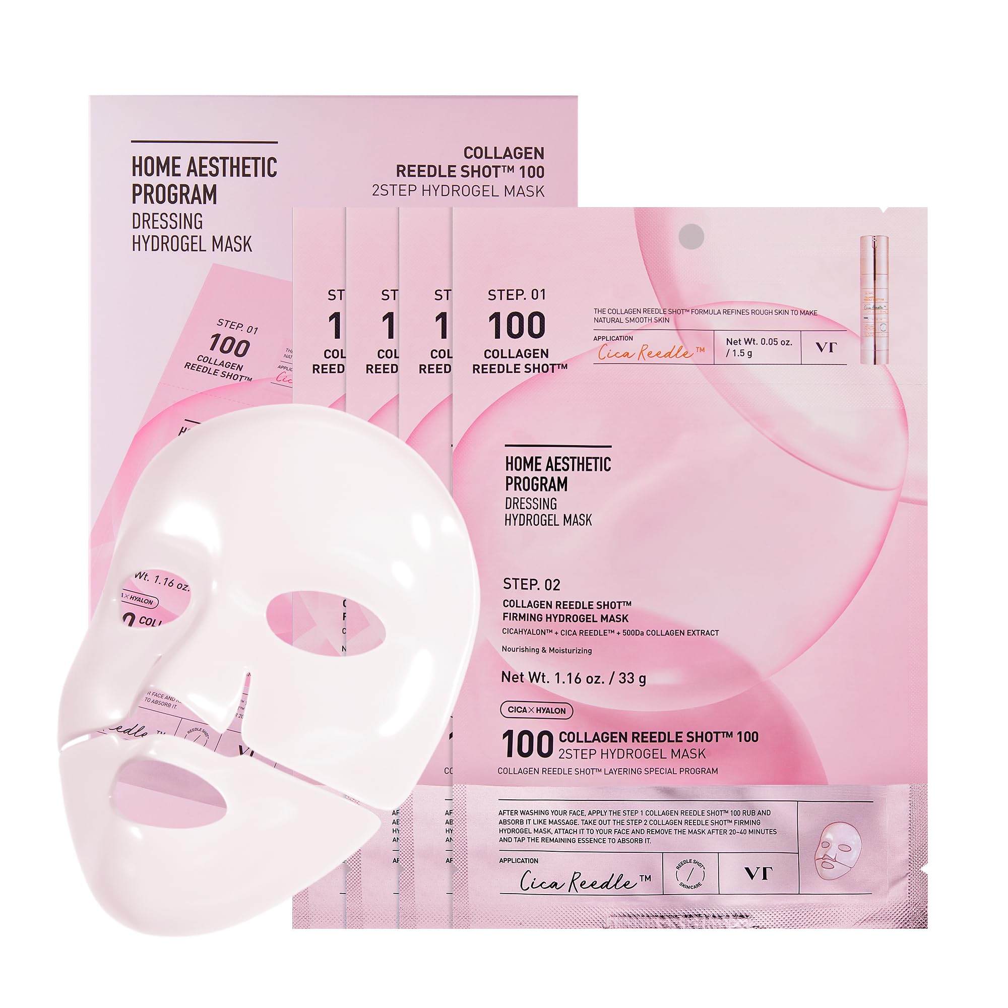 VT COSMETICS PDRN Hydrogel Mask, 4ea - VT COSMETICS