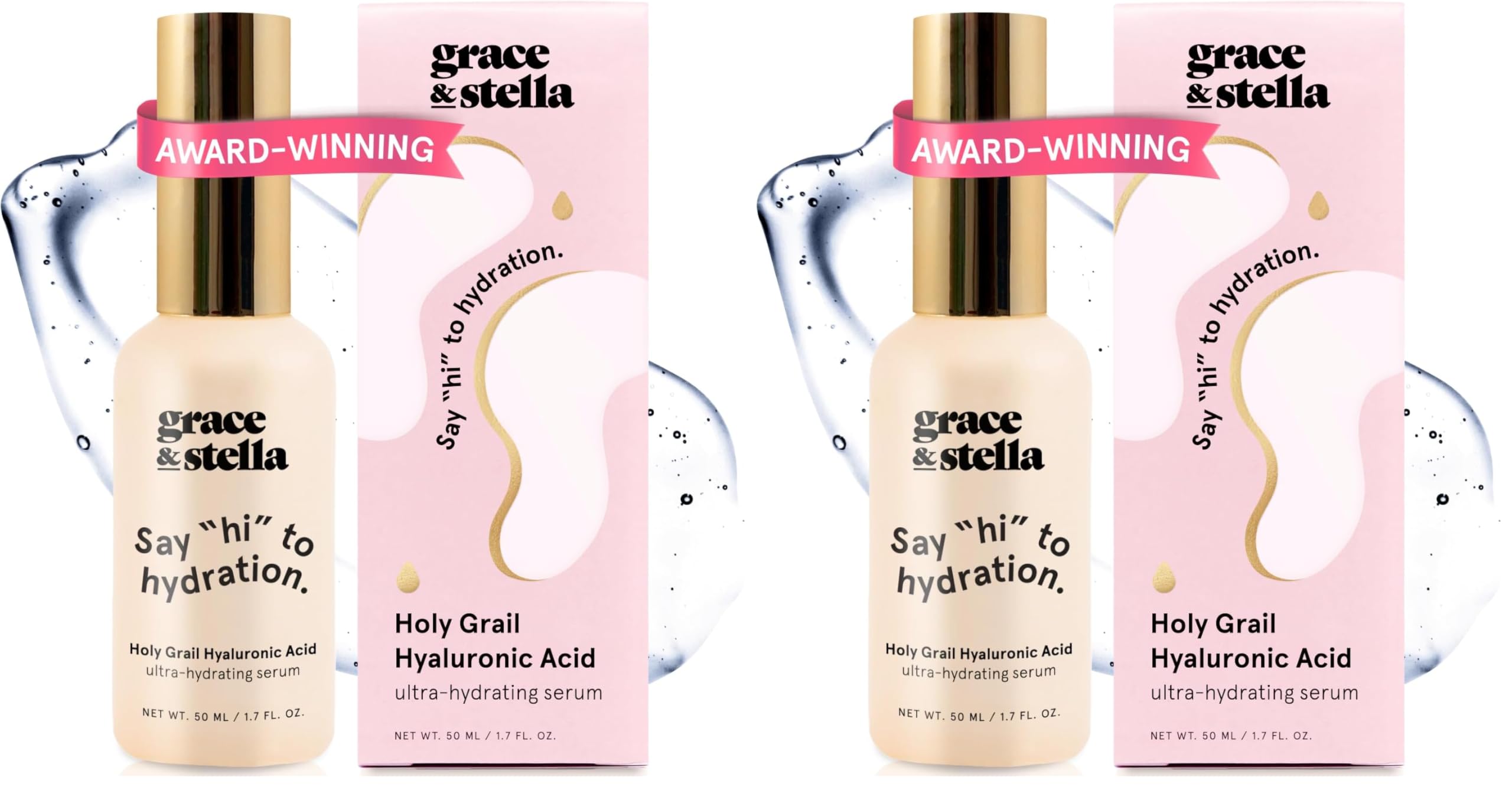 grace &amp; stella Award Winning Hyaluronic Acid Serum (50ml/1.7 - grace &amp; stella