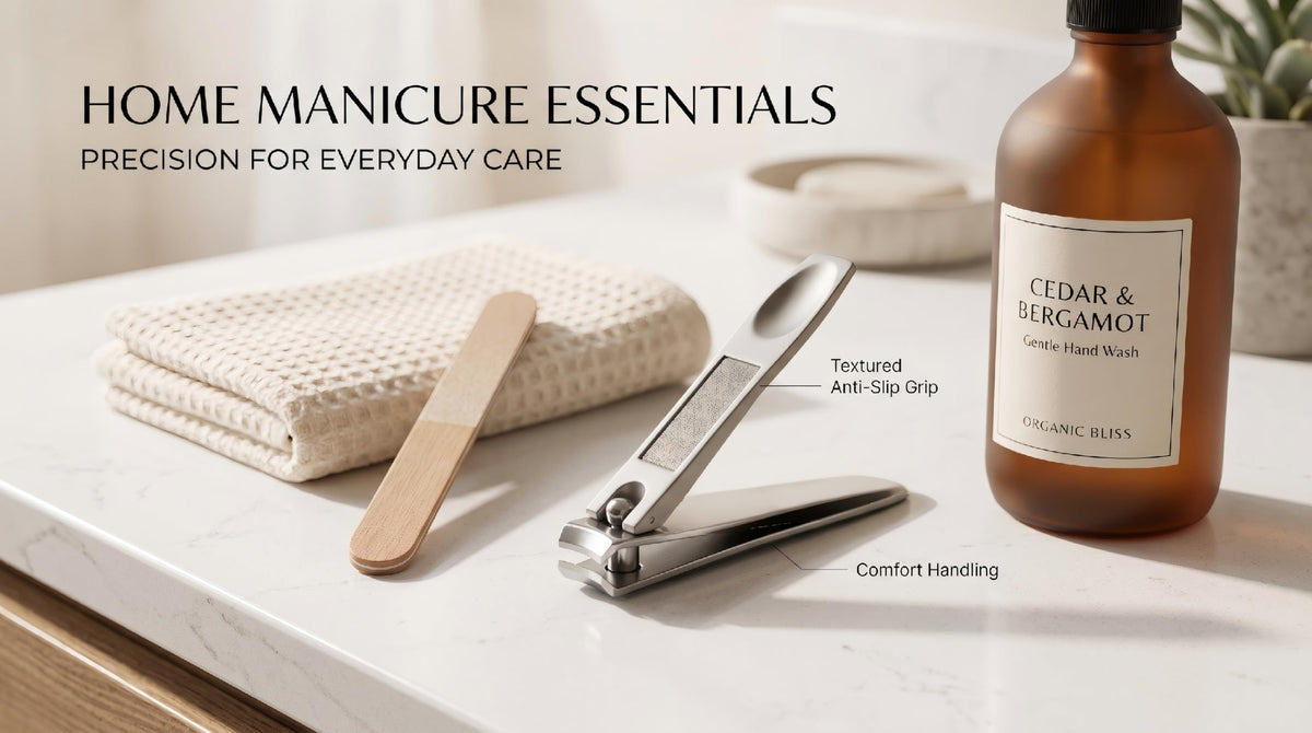 Stainless Steel Manicure Set with Leather Case Manicure Sets - PENAHUGO Official Imagery - 5