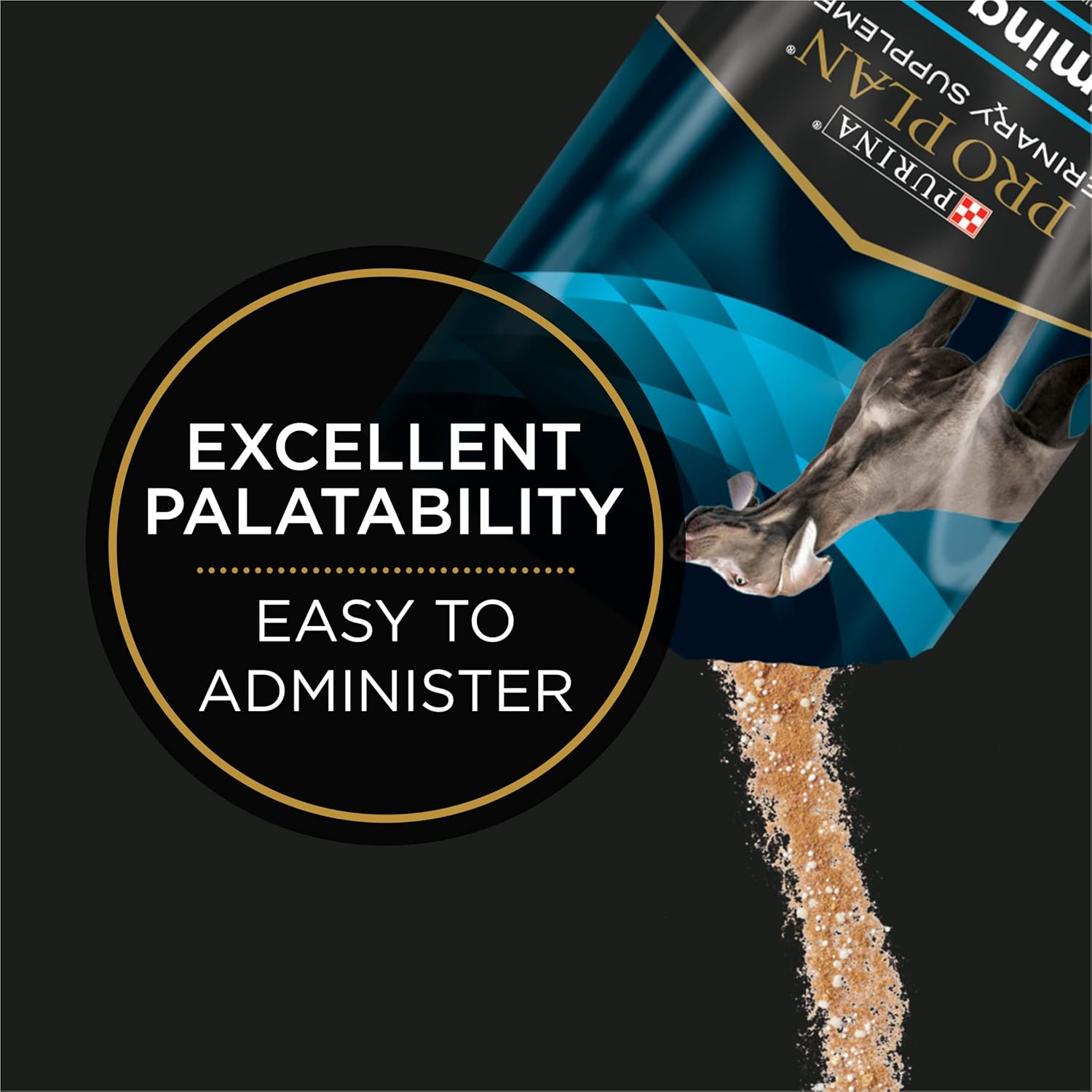 Calming dog supplement from Pro Plan Veterinary Diets, Purina Pro Plan Veterinary Supplements Calming Care for anxious dogs.