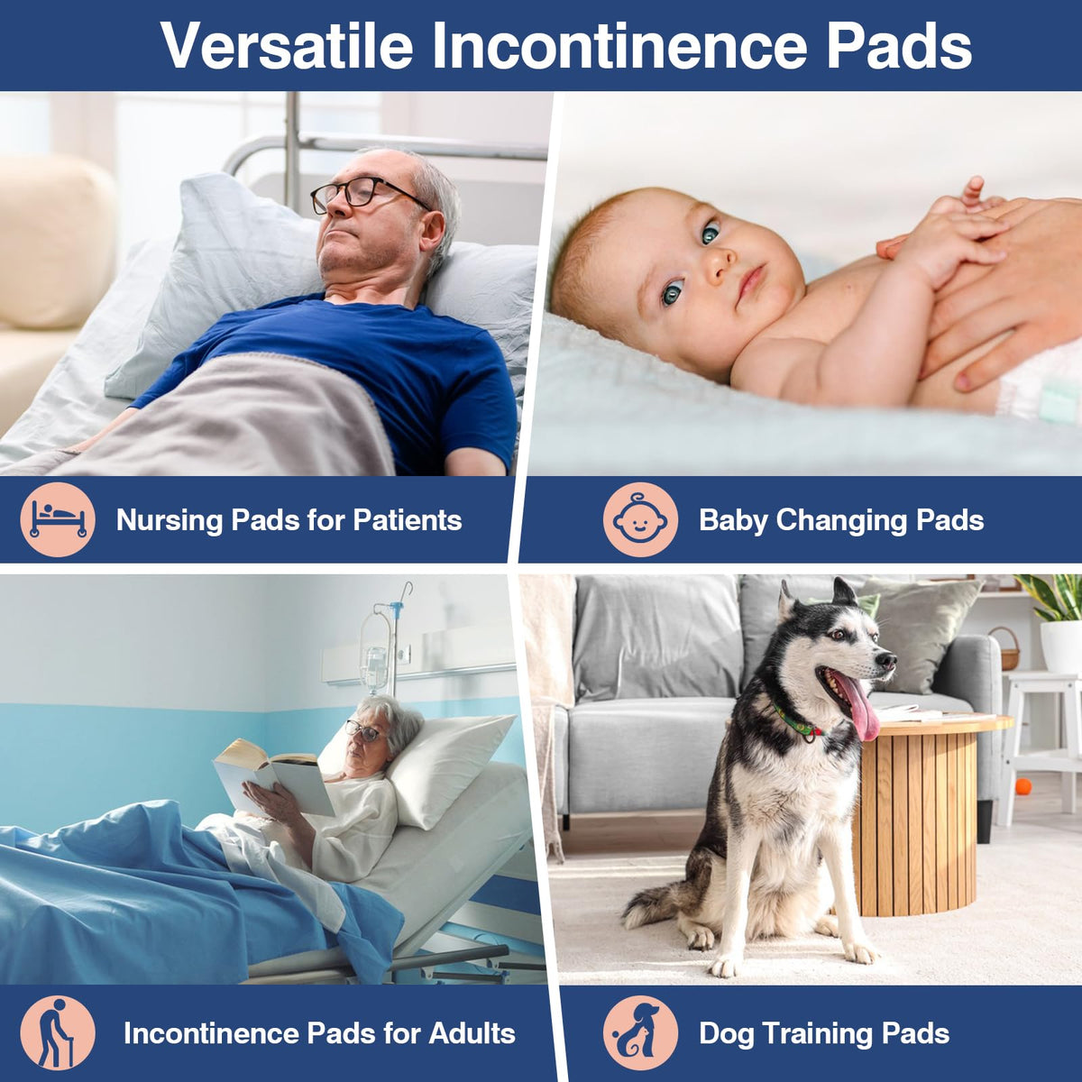 Extra Large Bed Pads 40 x 36 Disposable Adult 30 Count - MKISS Official Imagery - 7