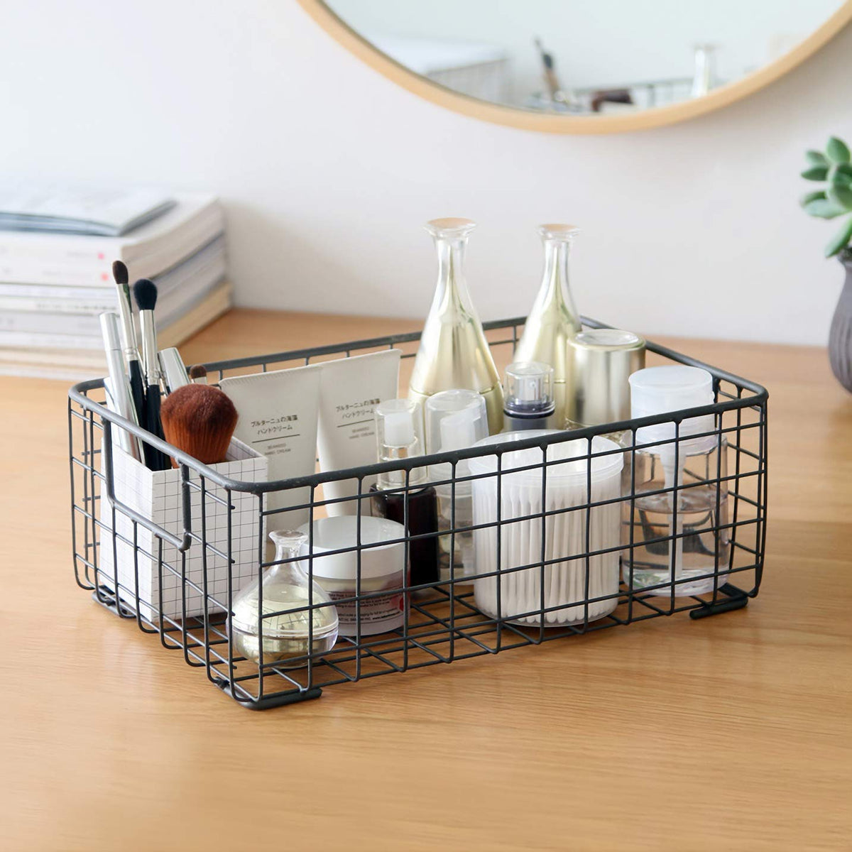Kingrol 2 Pack Wire Storage Baskets with Handles Metal - Kingrol Official Imagery - 3