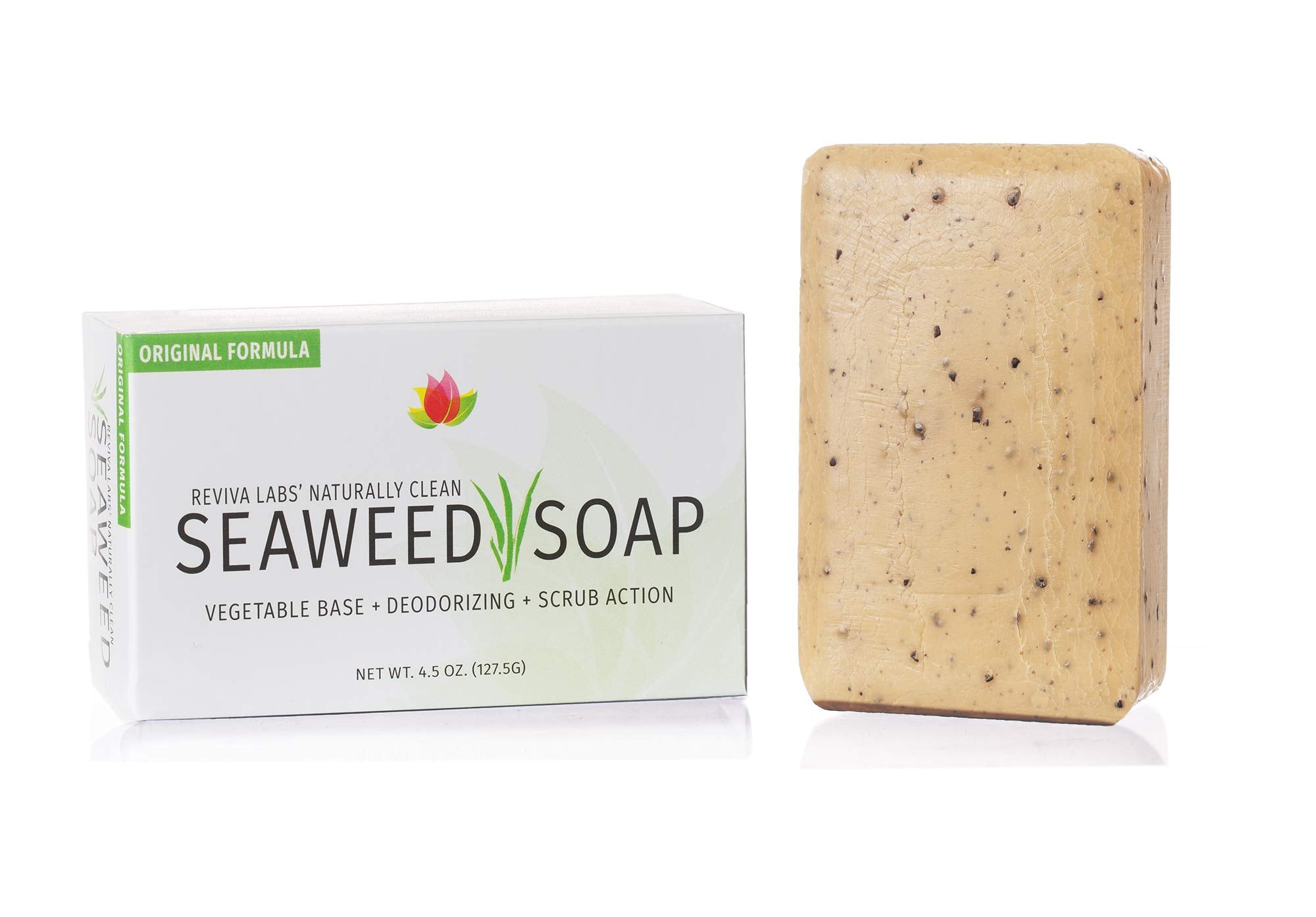 Reviva Labs Reviva Seaweed Soap - Organic Seaweed Face Scrub and Exfolia - Reviva Labs Official Product View 3