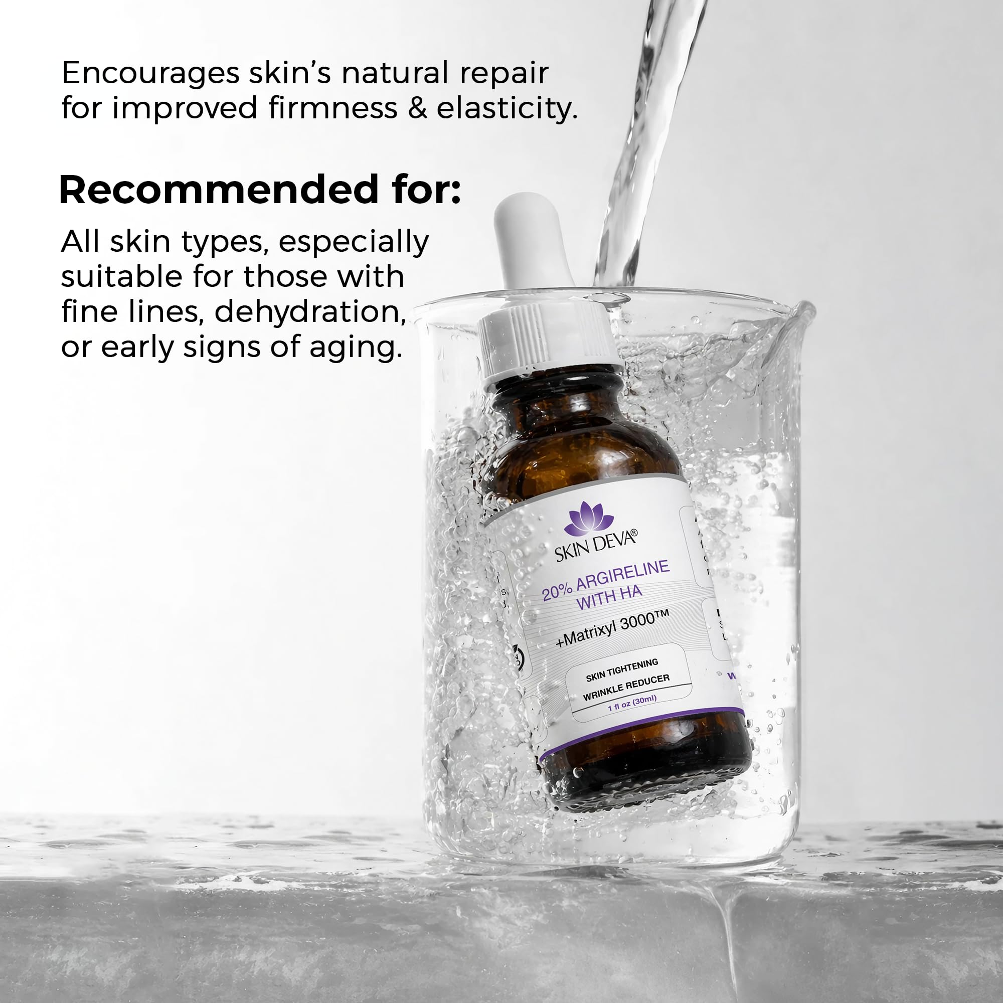 SKIN DEVA 20% Argireline Serum with Matrixyl 3000 Pure Hyaluronic Acid Serum - SKIN DEVA Official Product View 7