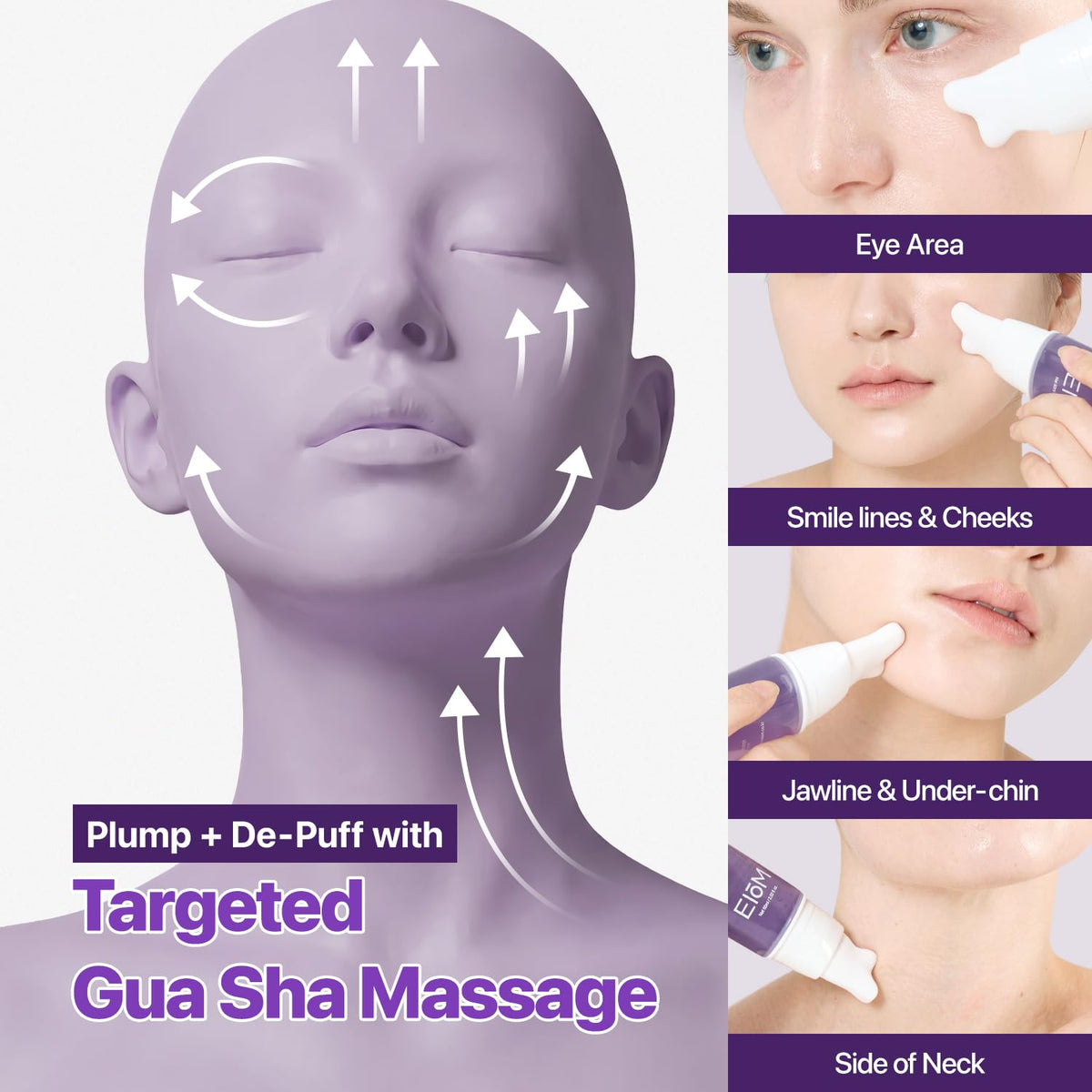 EIOM 20Peptide Plumping Serum with Gua Sha Targeted Facial - EIOM Official Imagery - 8