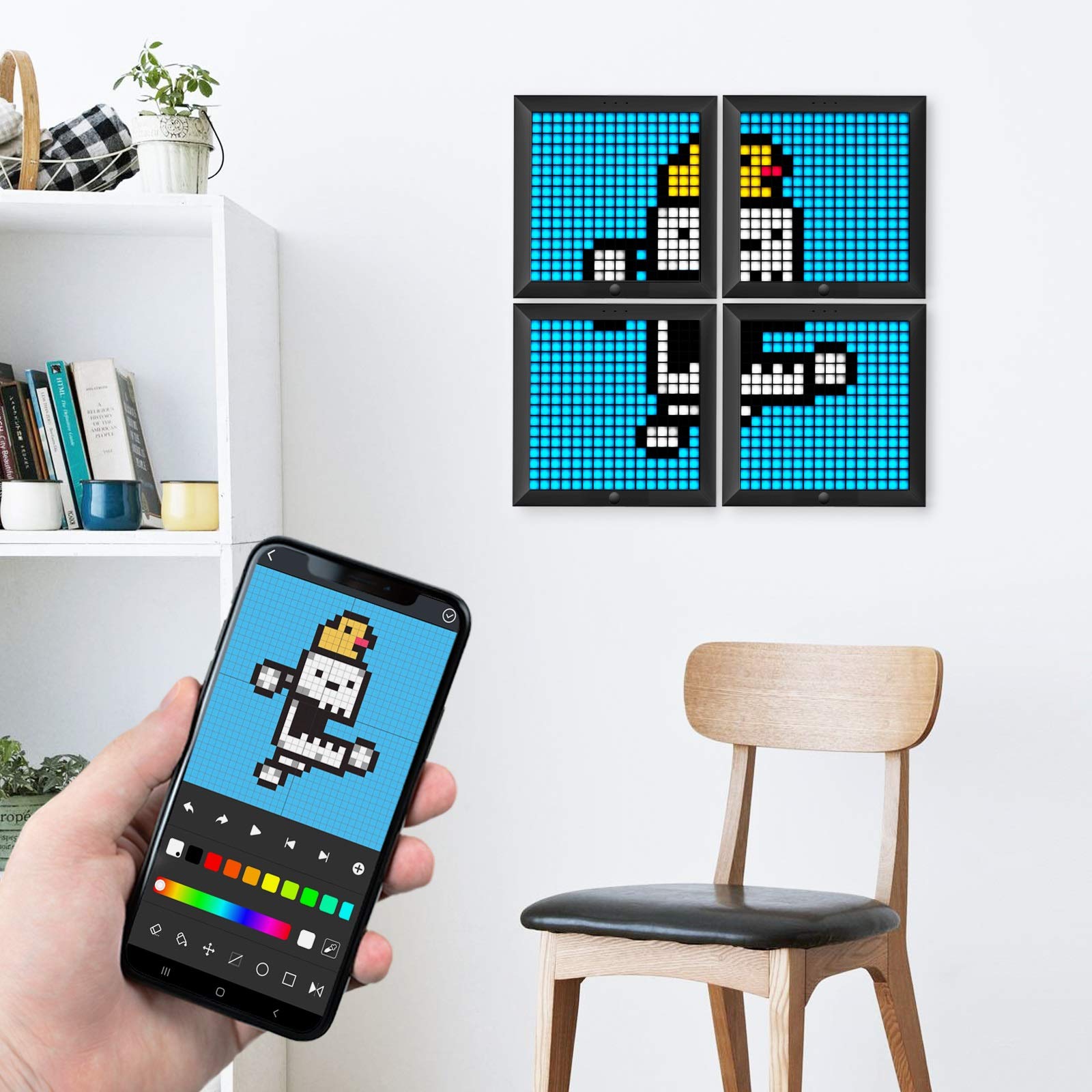 Divoom Pixoo - Pixel Art Digital Picture Frame with 16x16 LED Display APP Contro - Divoom Official Product View 6