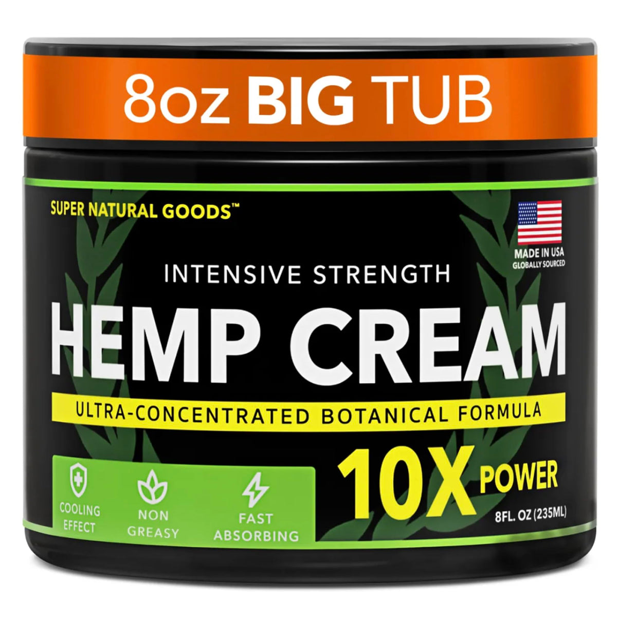 Hemp Cream Maximum Strength Arnica MSM Menthol Aloe for - Super Natural Goods Official Imagery - 1