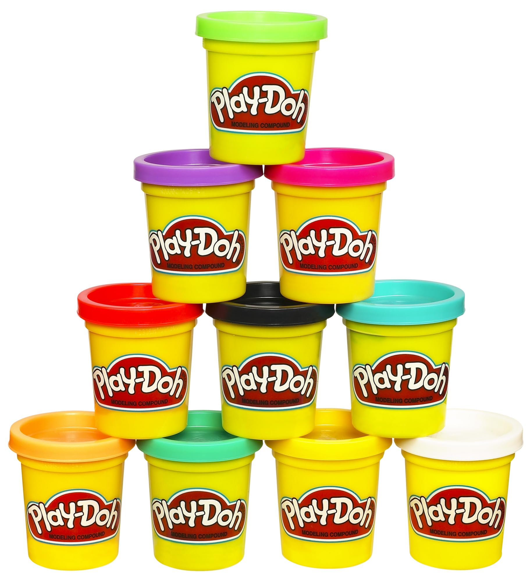 Play Doh Modeling Compound 10-Pack Case of Assorted Colors, - Product Imagery