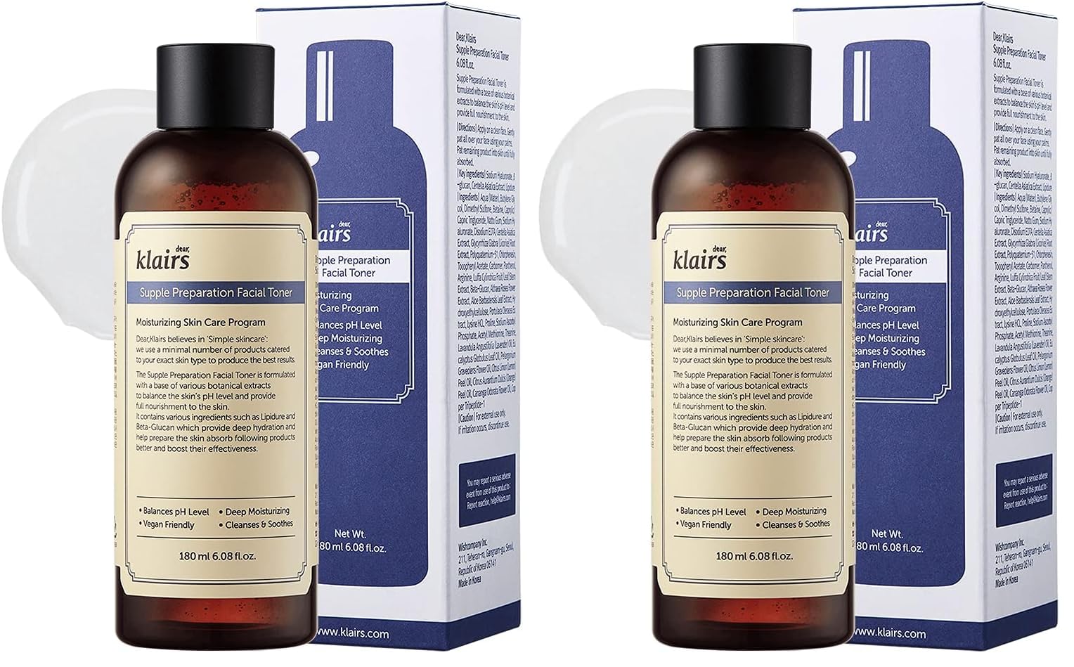 DearKlairs Supple Preparation Facial Toner Korean Hydrating, 6.08 Fl Oz - DearKlairs Official Product View 6