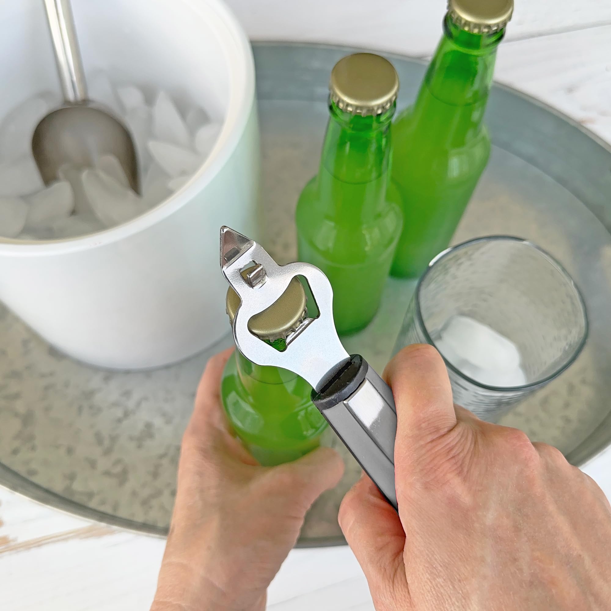 R&M Stainless Steel Soft-grip Bottle Opener, Cap opener - View 4