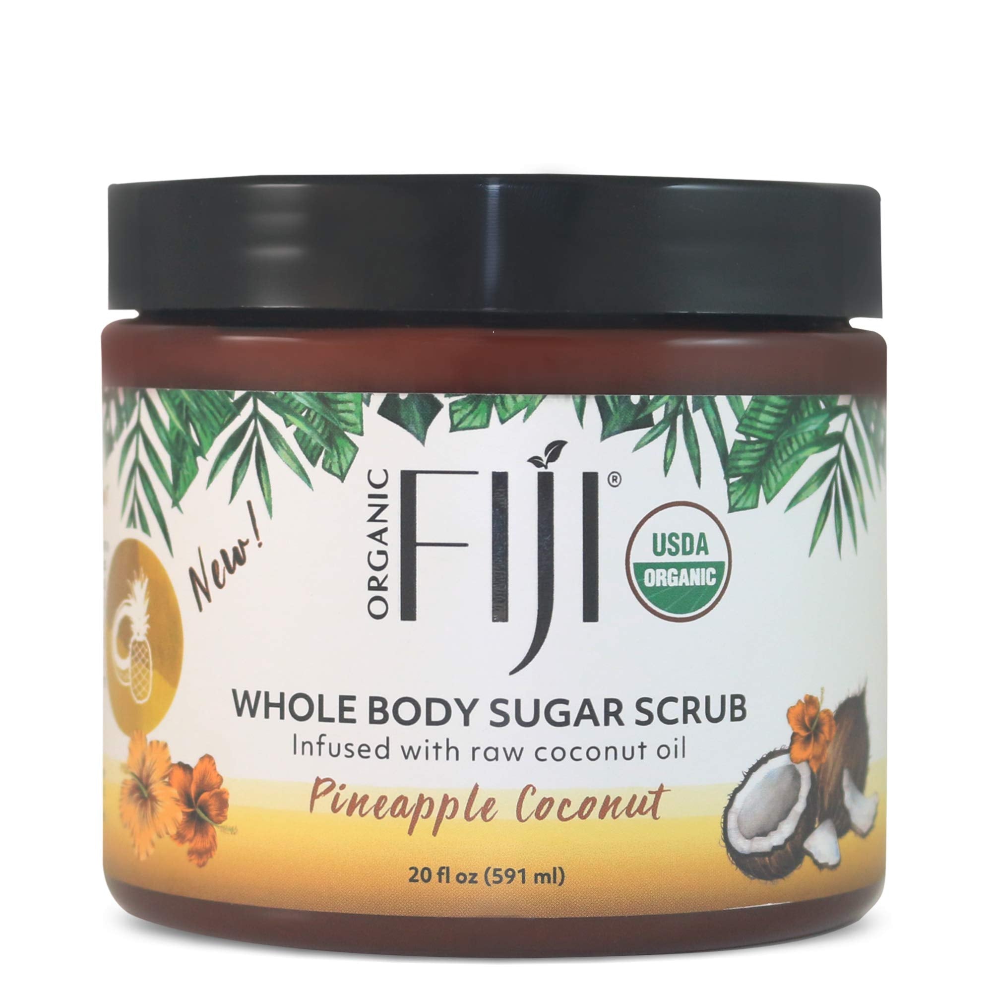 Organic Fiji Whole Body Scrub - Infused with Coconut Oil & Exfoliating - Organic Fiji Official Product View 2